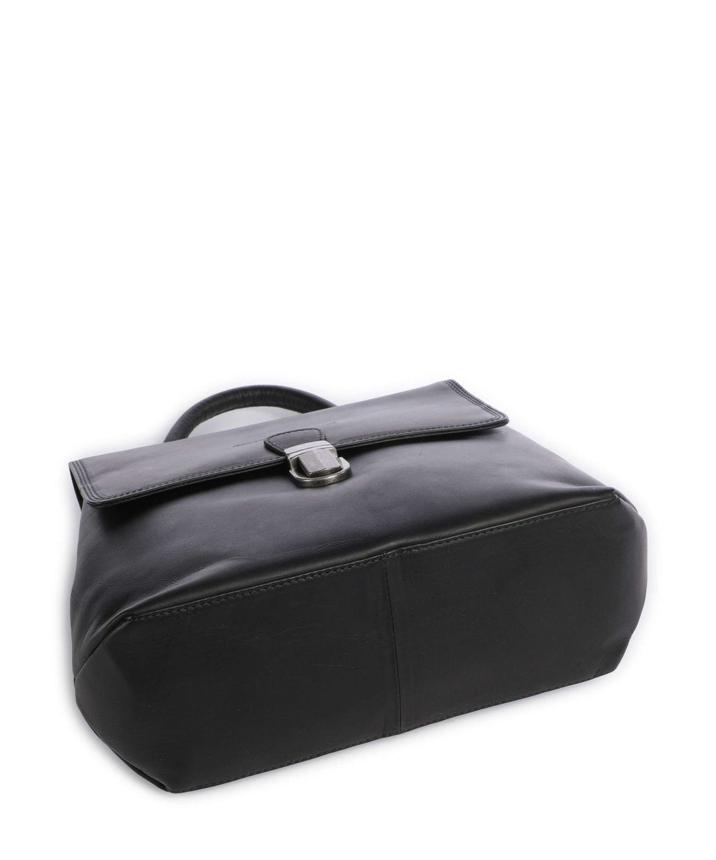 The Chesterfield Brand Wax Pull Up Cow Angera Handbag black