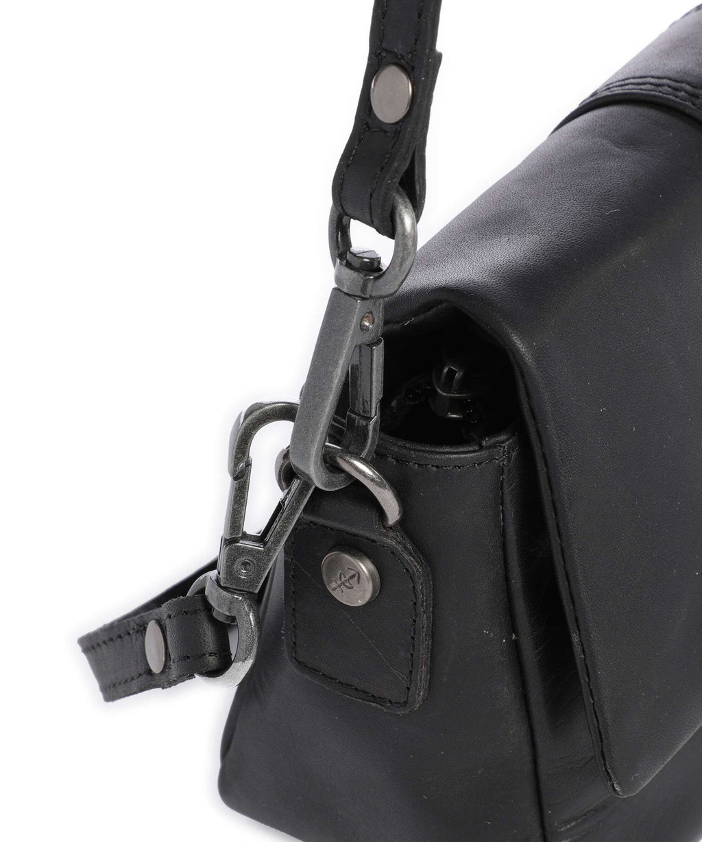 The Chesterfield Brand Wax Pull Up Cow Clifden Shoulder bag black