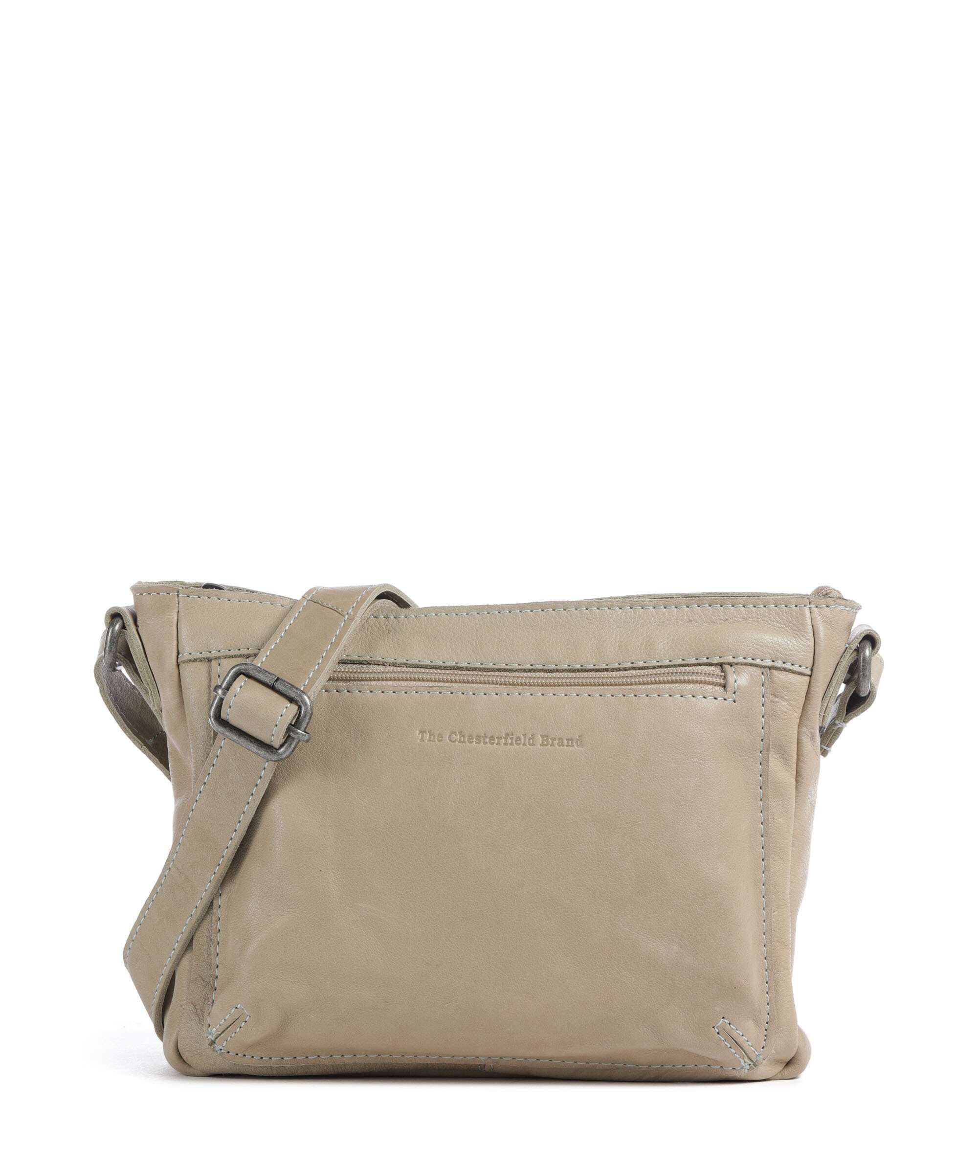 The Chesterfield Brand Washed Waxed Cow Aston Crossbody bag ocean blue
