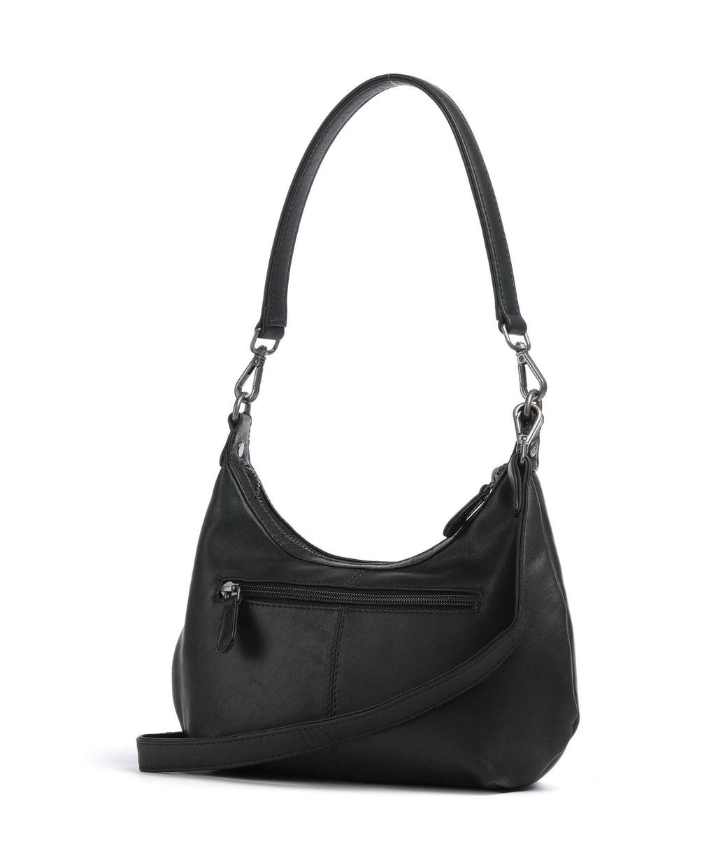 The Chesterfield Brand Wax Pull Up Cow Nancy Shoulder bag black