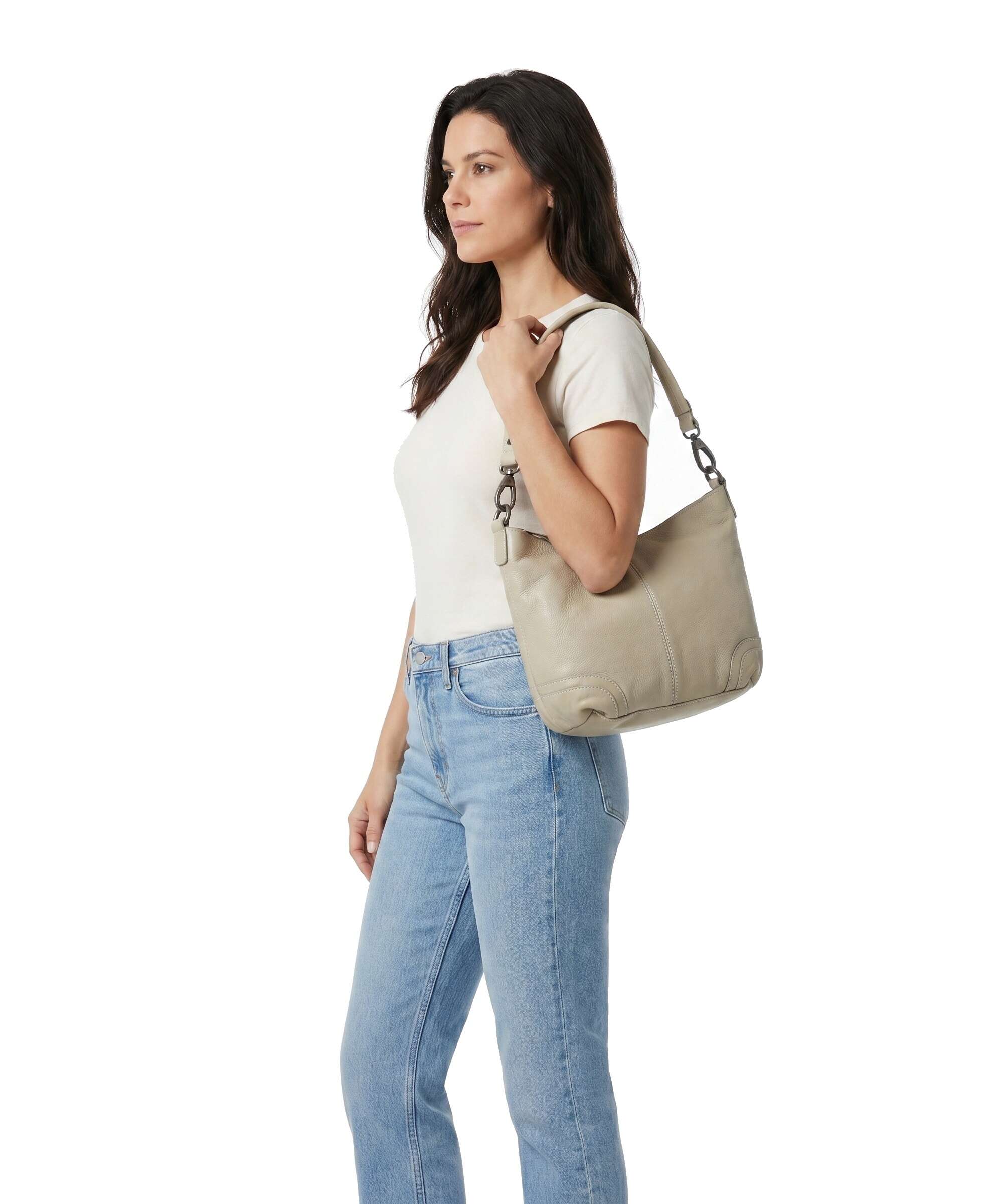 The Chesterfield Brand Washed Waxed Cow Lucy Shoulder bag ocean green