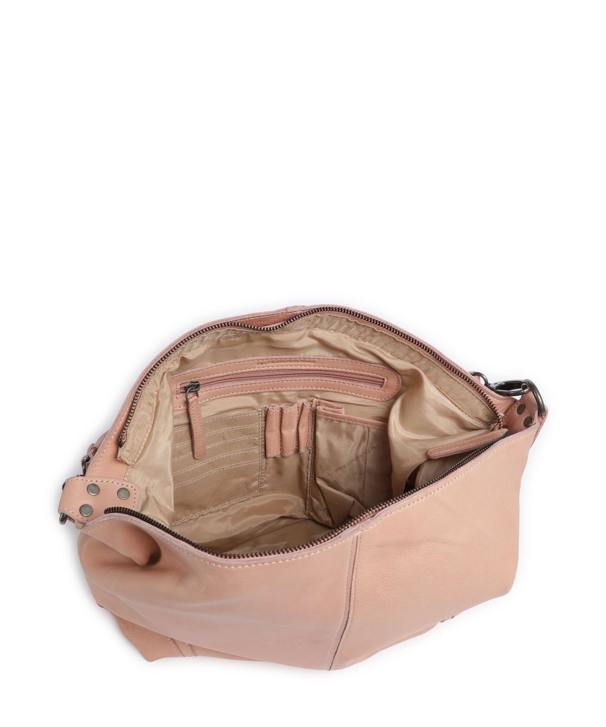 The Chesterfield Brand Washed Waxed Cow Bolivia Hobo bag vintage rose
