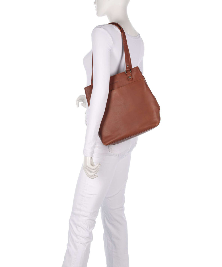The Chesterfield Brand Wax Pull Up Cow Raynor Backpack bag cognac