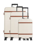 The Chesterfield Brand Zuna Suitcase set (4 wheels) sandy beach