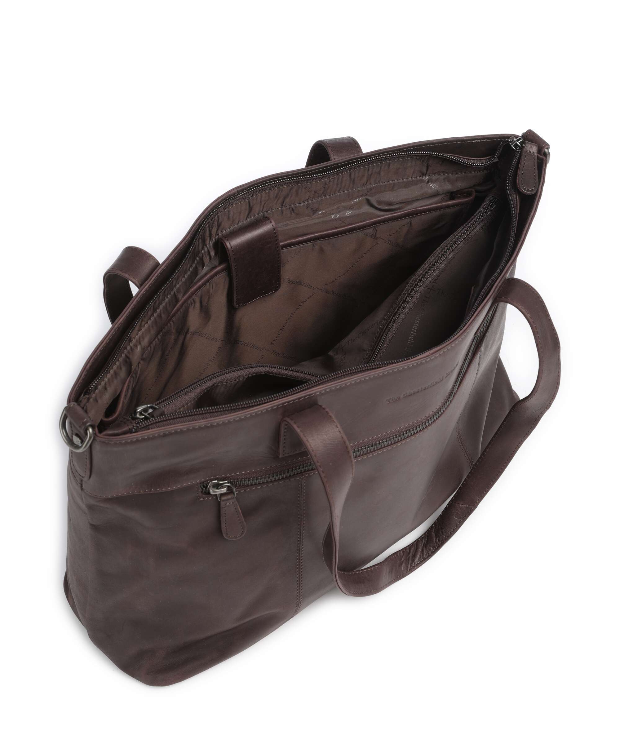 The Chesterfield Brand Wax Pull Up Cow Osira Tote bag brown