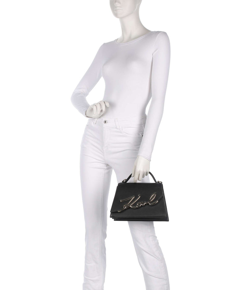 Karl Lagerfeld K/Signature 2.0 Medium Handbag black/gold