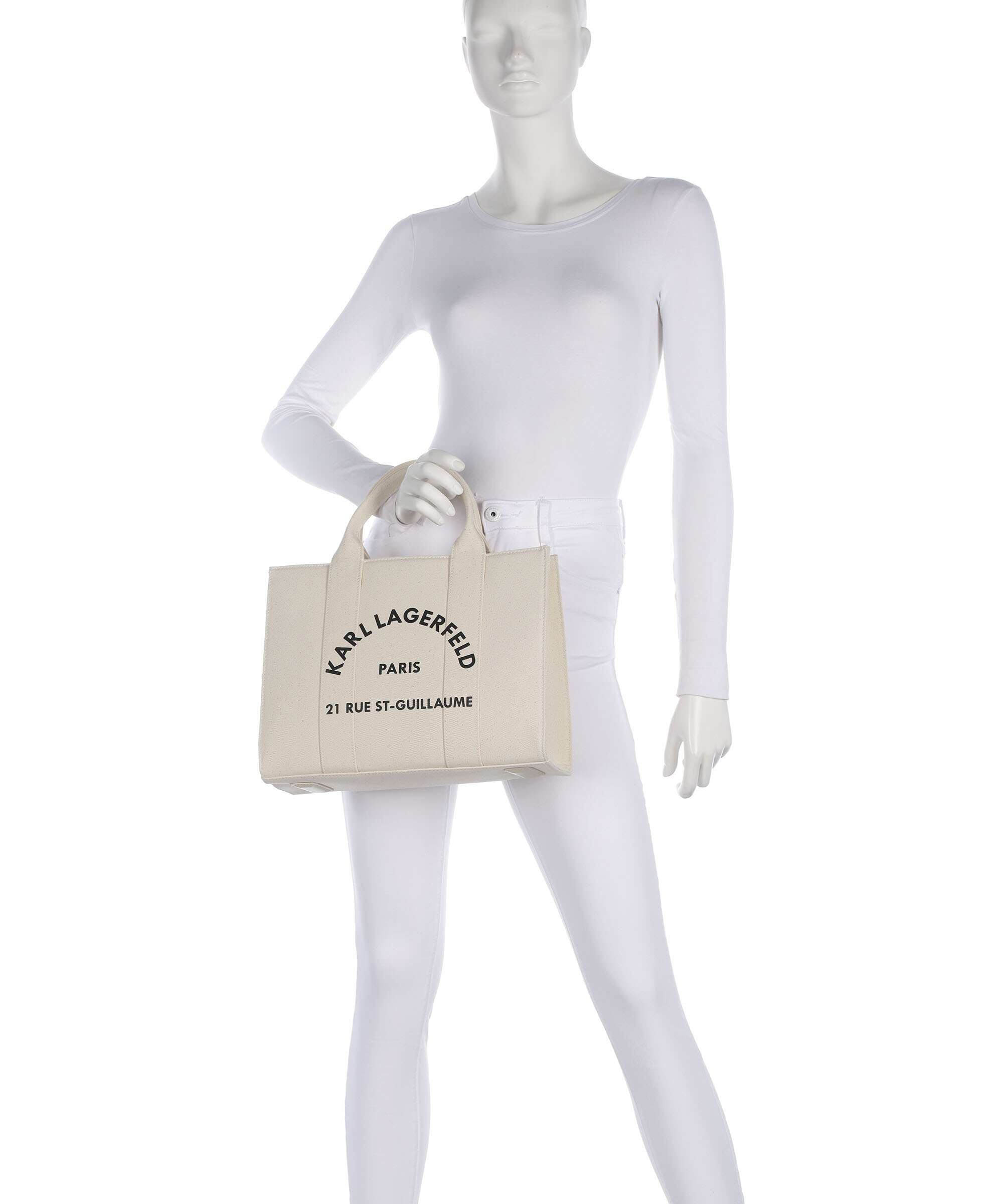 Karl Lagerfeld K/Rue St Guillaume Medium Handbag natural