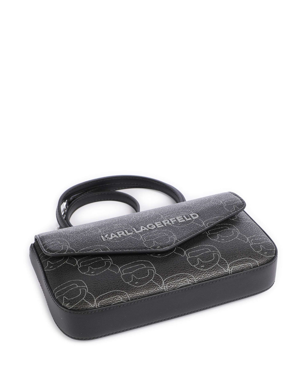 Karl Lagerfeld Ikon Mono Crossbody bag black