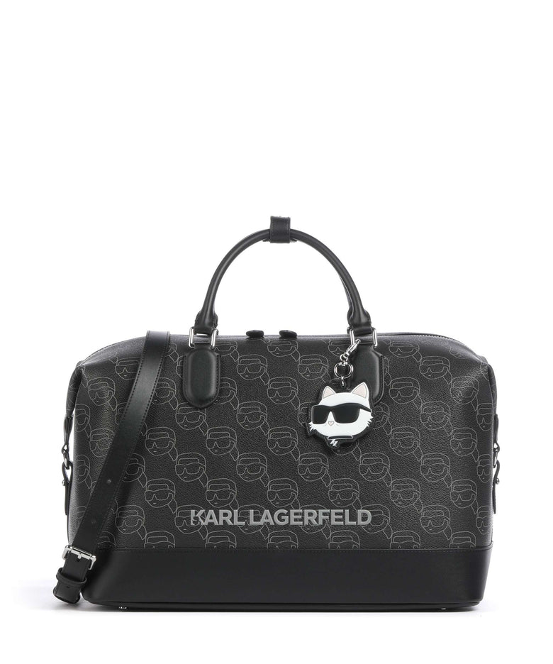 Karl Lagerfeld K/Ikonik Mono Weekend bag black