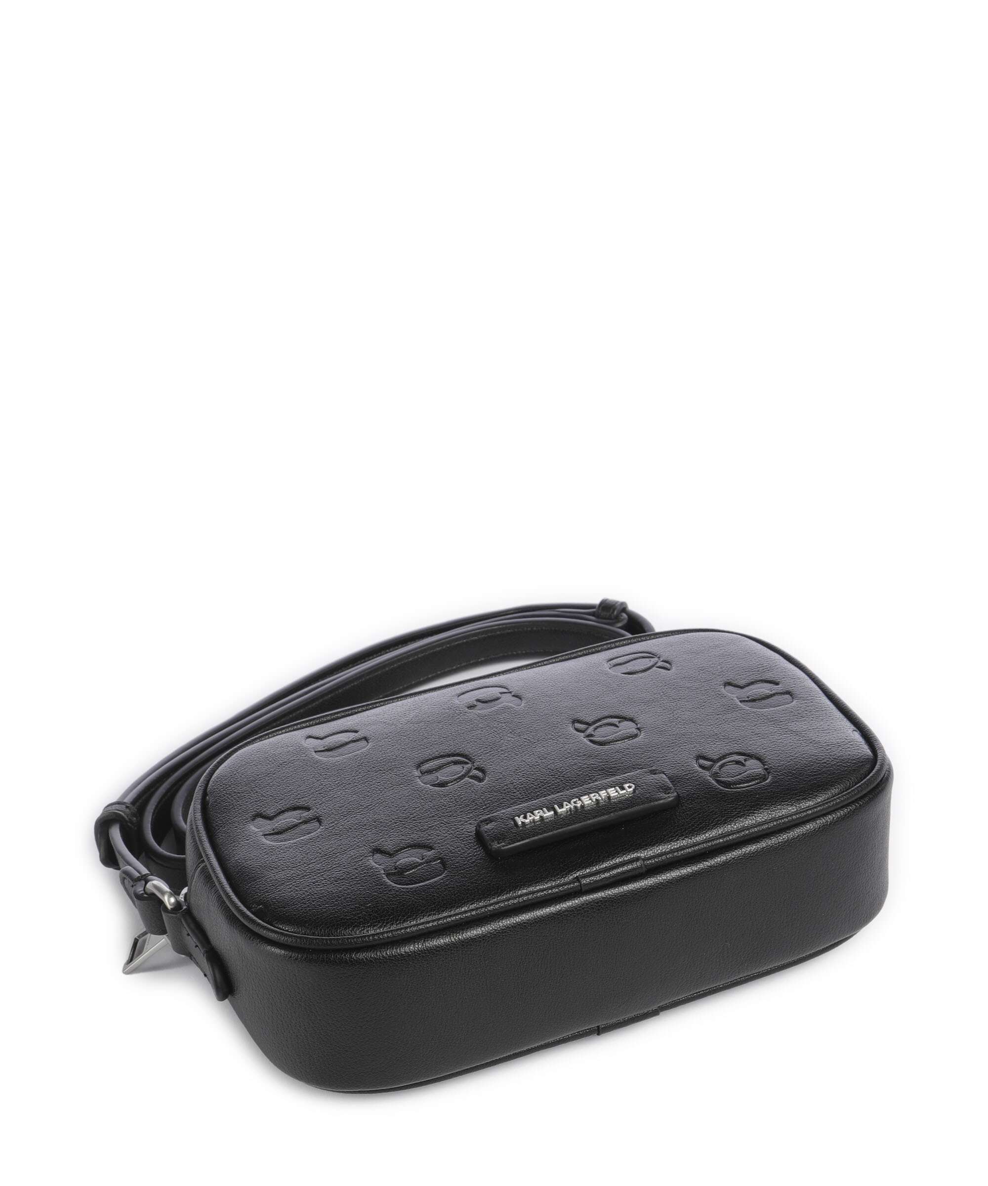 Karl Lagerfeld K/Ikon Monogram Crossbody bag tonal black