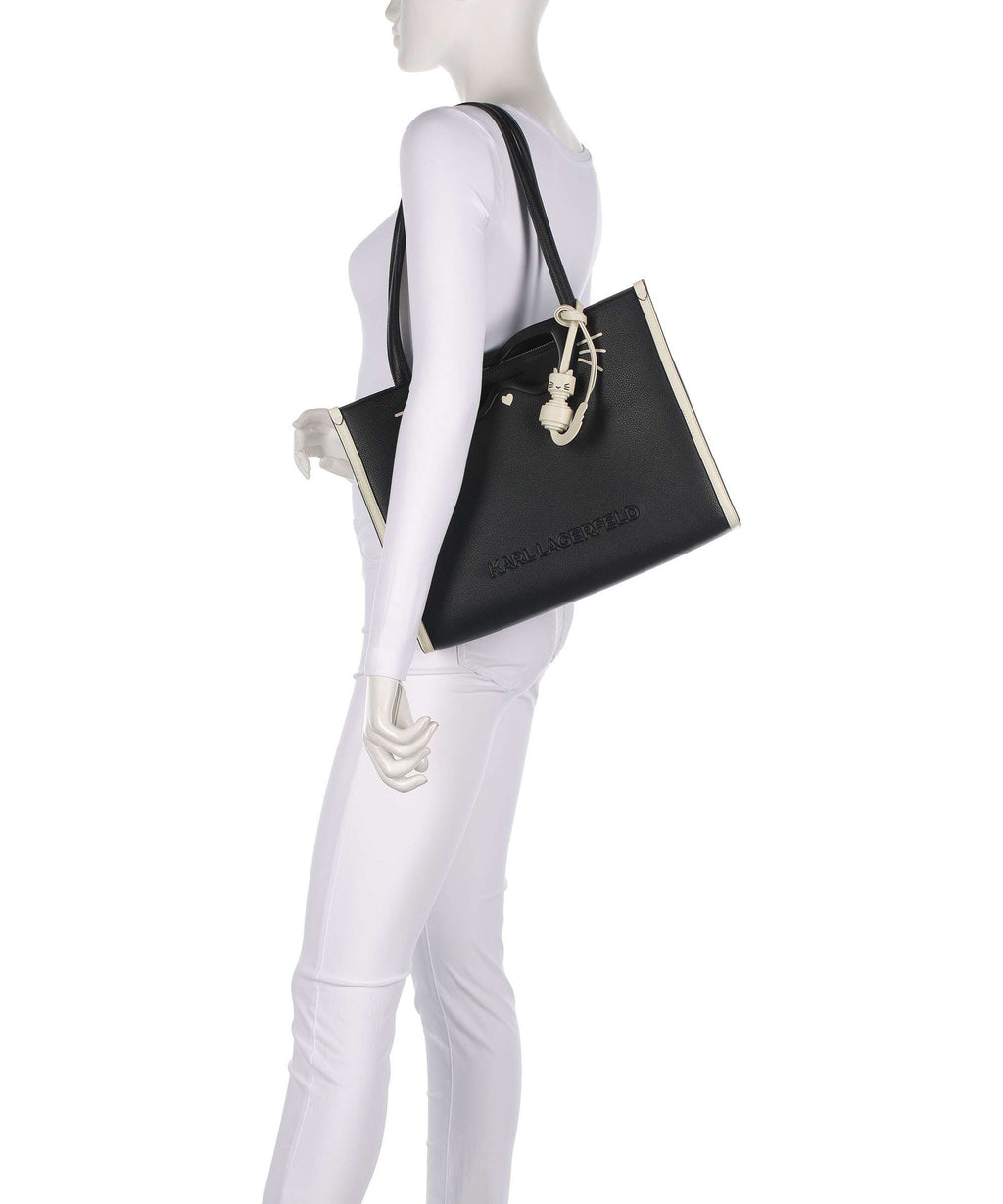 Karl Lagerfeld K/Ikon Choupette Tote bag black