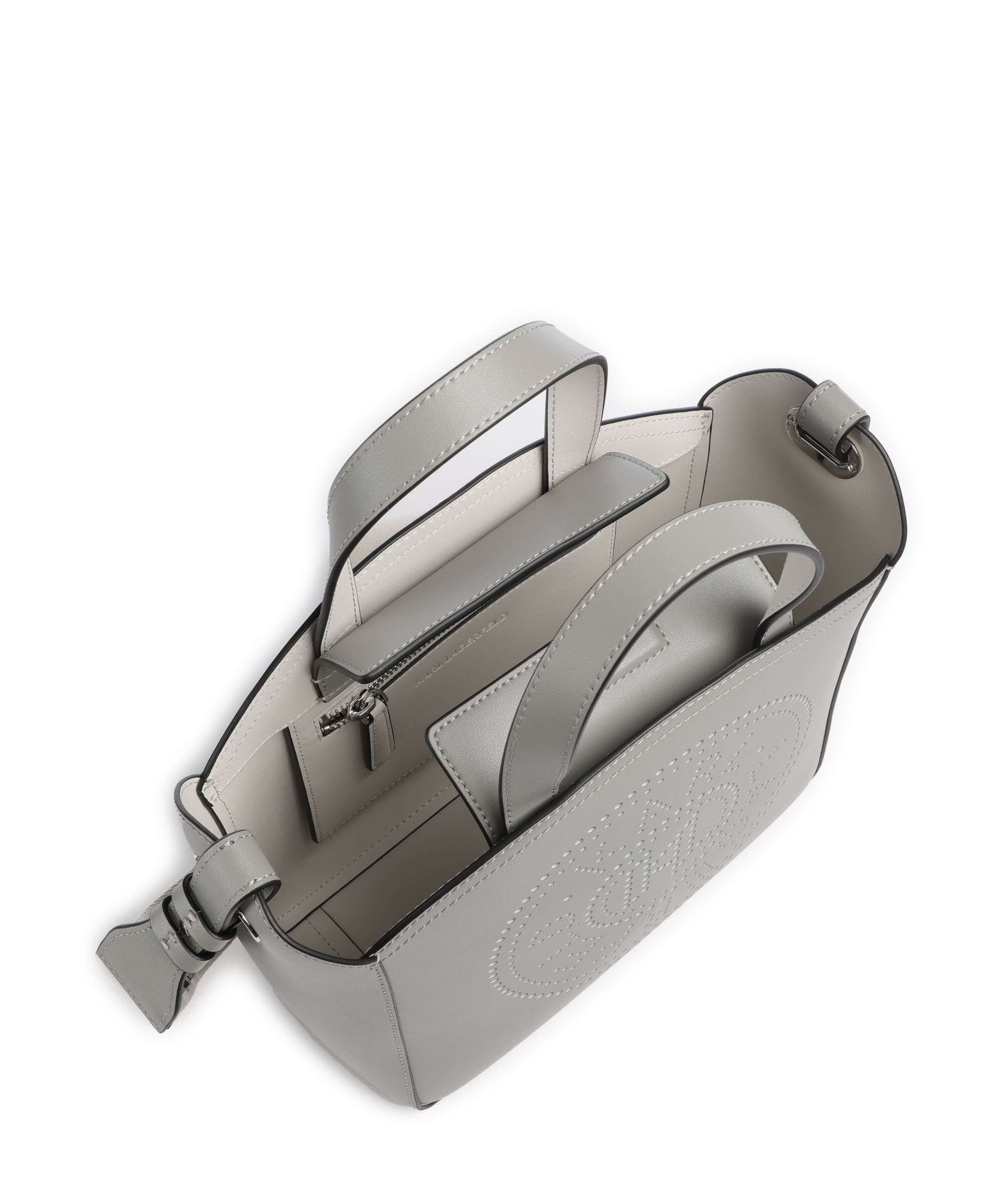 Karl Lagerfeld K/Circle Small Handbag cloud grey