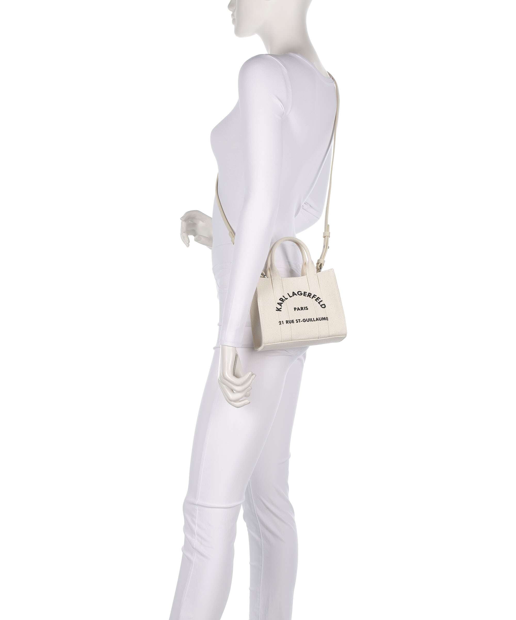 Karl Lagerfeld K/Rue St Guillaume Mini Crossbody bag natural