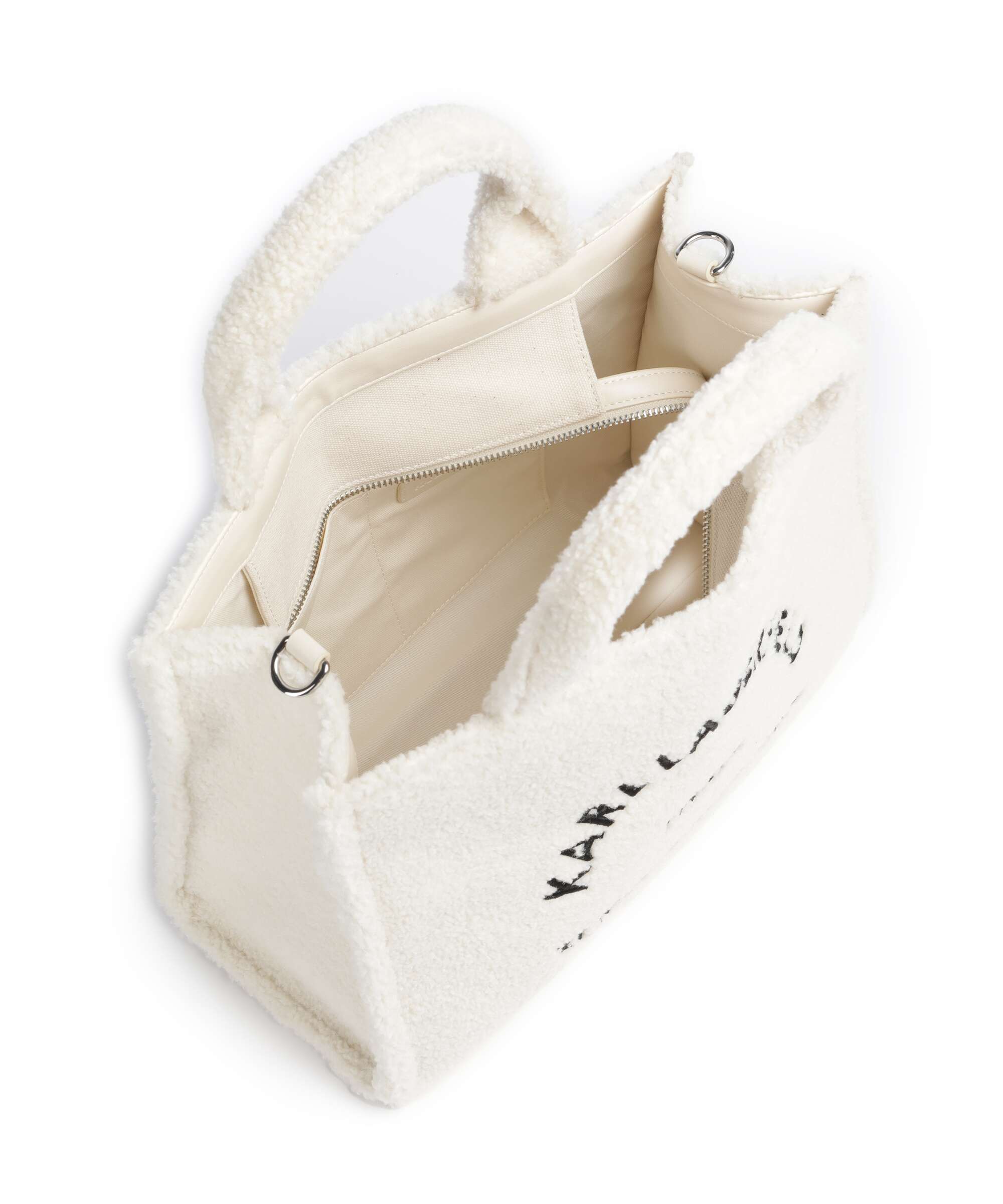 Karl Lagerfeld K/Rue St Guillaume Medium Handbag off white