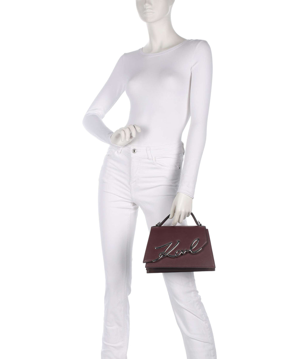 Karl Lagerfeld K/Signature 2.0 Medium Handbag windsor/burgundy