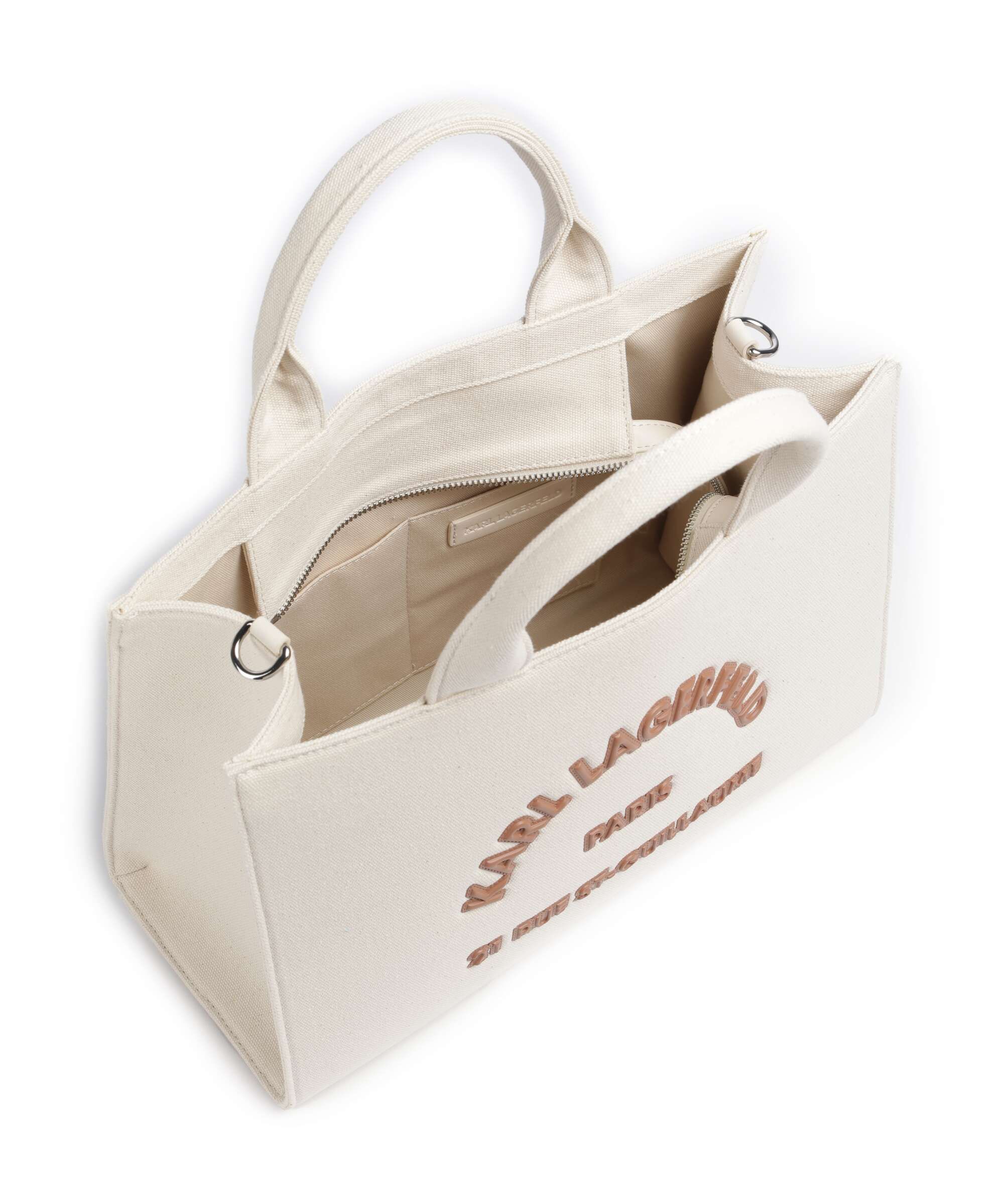 Karl Lagerfeld K/Rue St Guillaume Medium Handbag natural