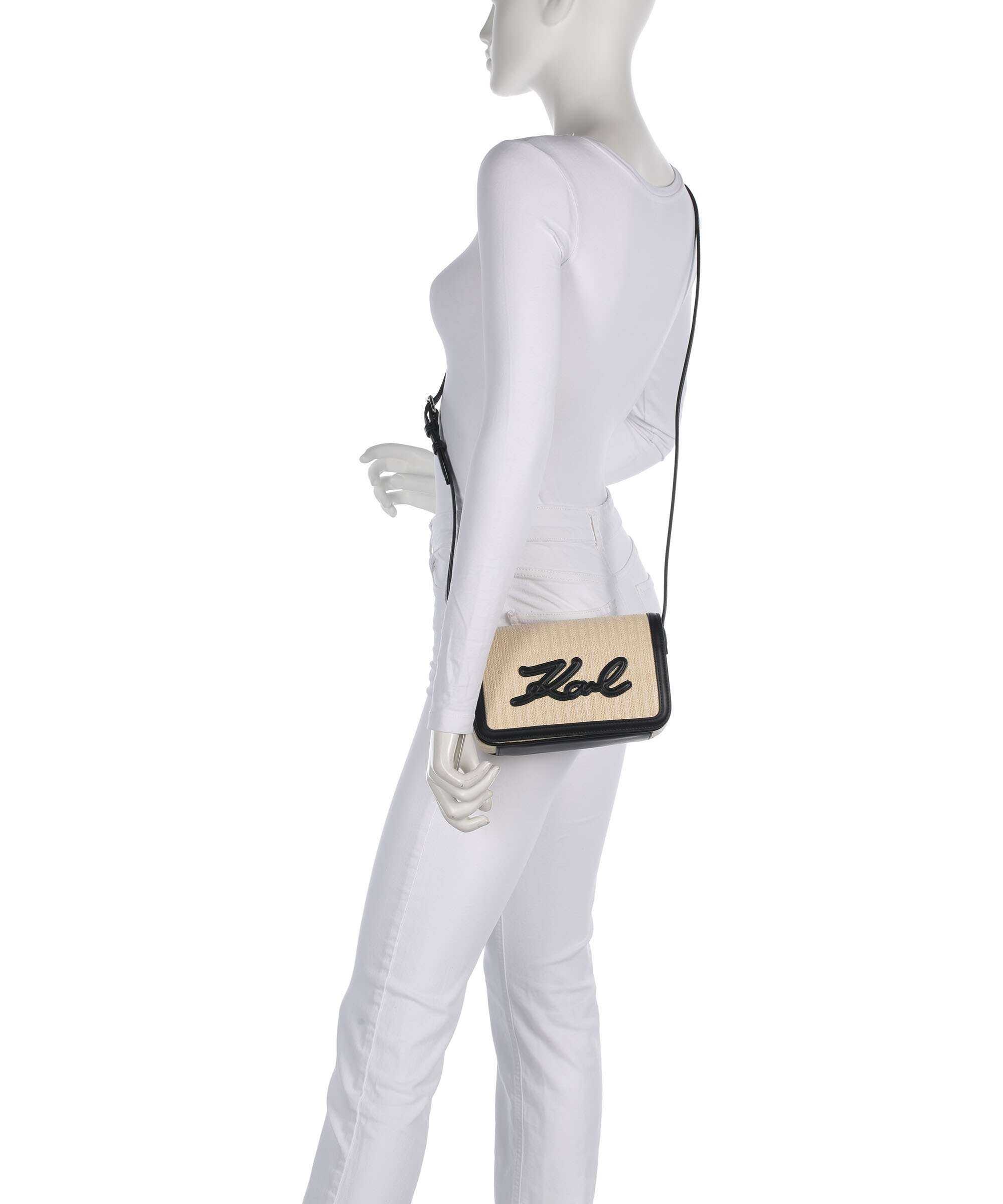 Karl Lagerfeld K/Signature Crossbody bag natural/black