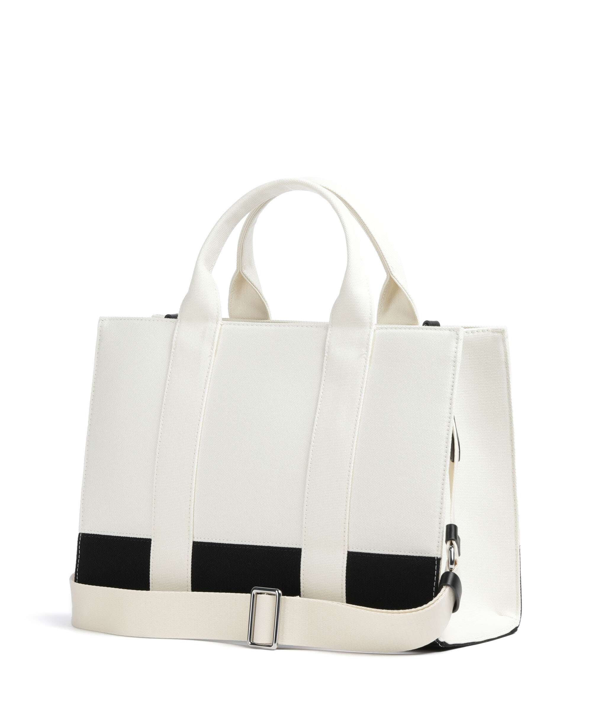 Karl Lagerfeld K/Rue St Guillaume Medium Handbag white/black