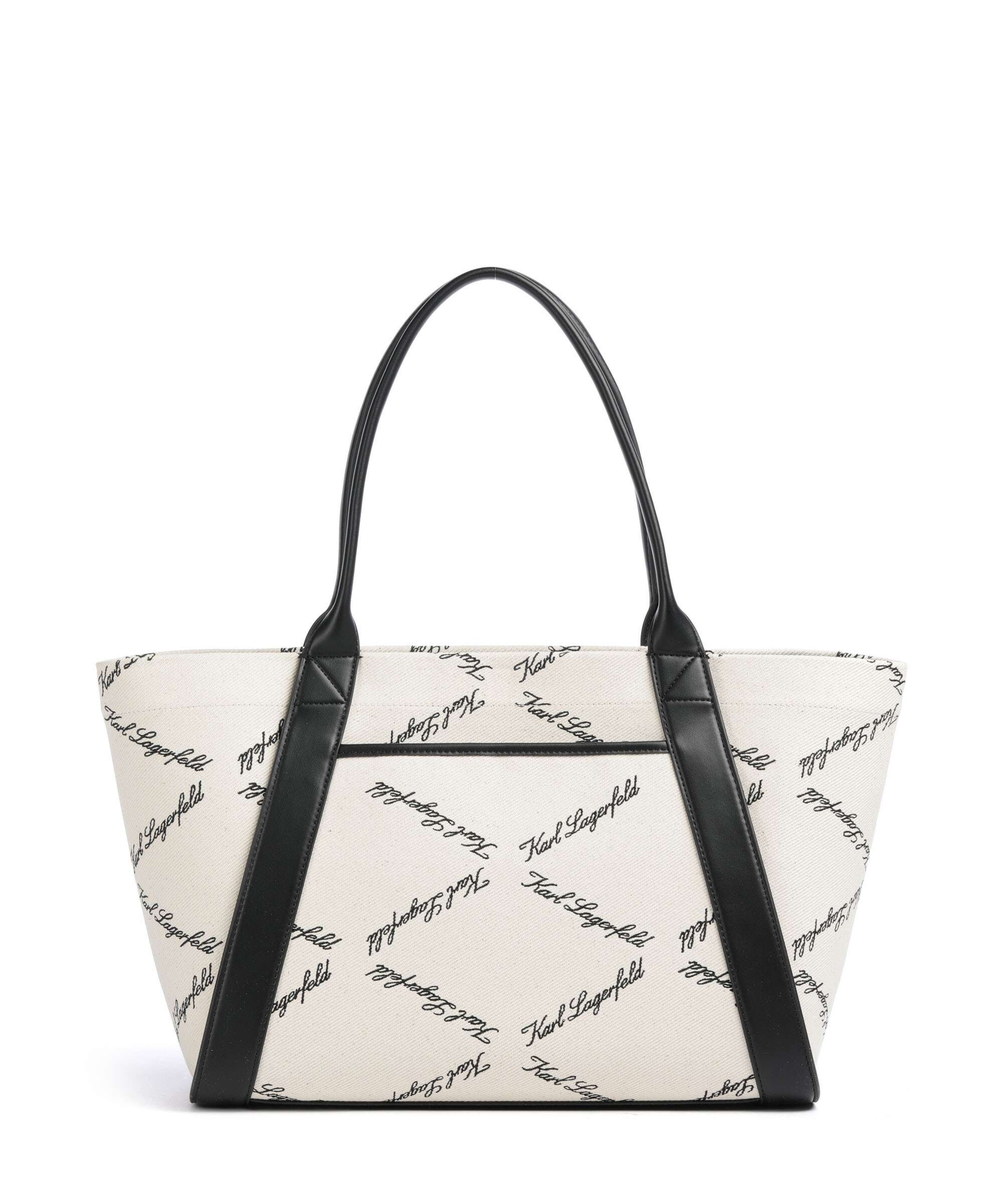Karl Lagerfeld K/Ville Small Tote bag natural canvas/black