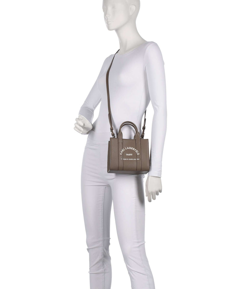 Karl Lagerfeld K/Rue St Guillaume Mini Handbag dark taupe