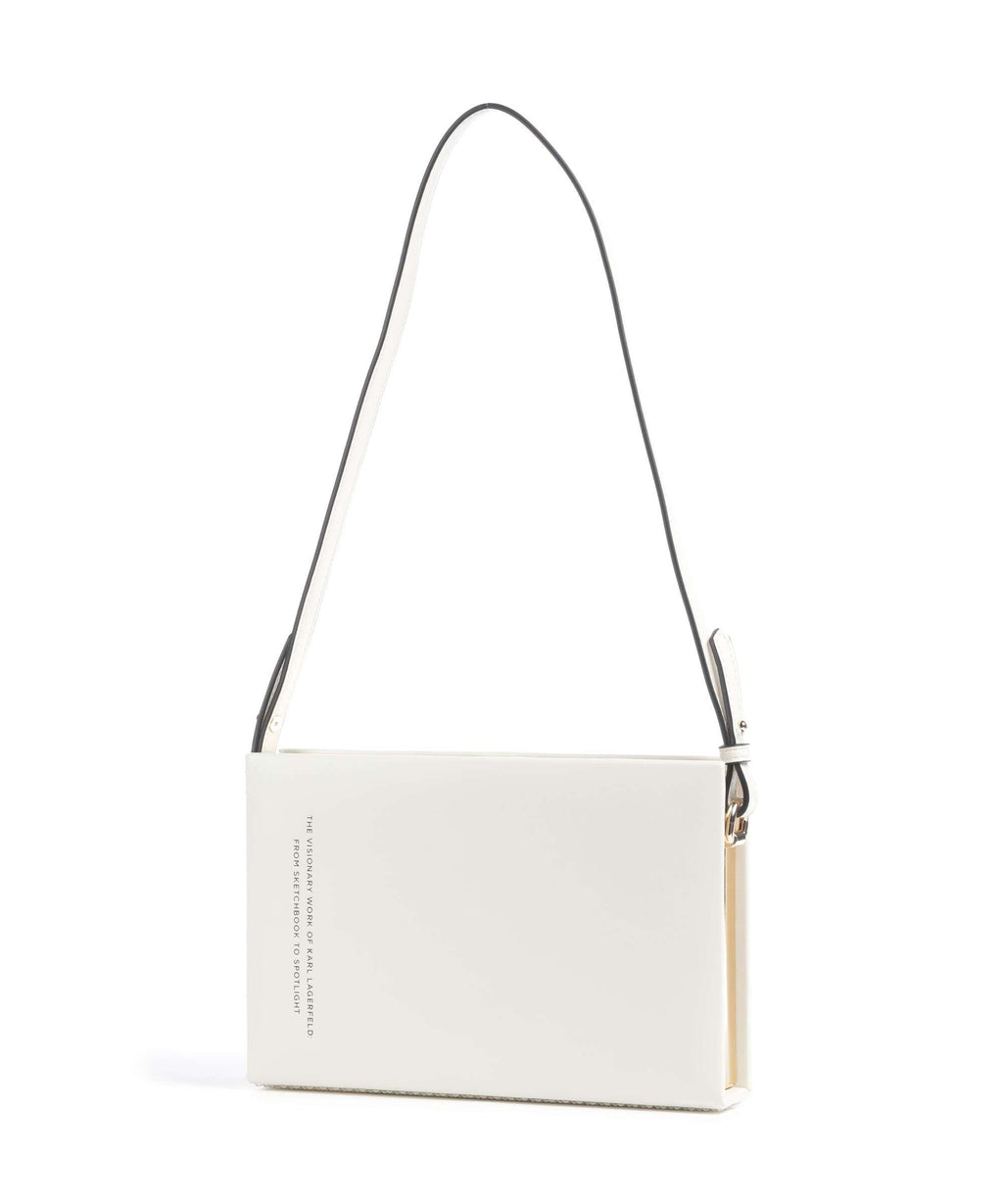 Karl Lagerfeld K/Soiree Book Shoulder bag off white embellishment
