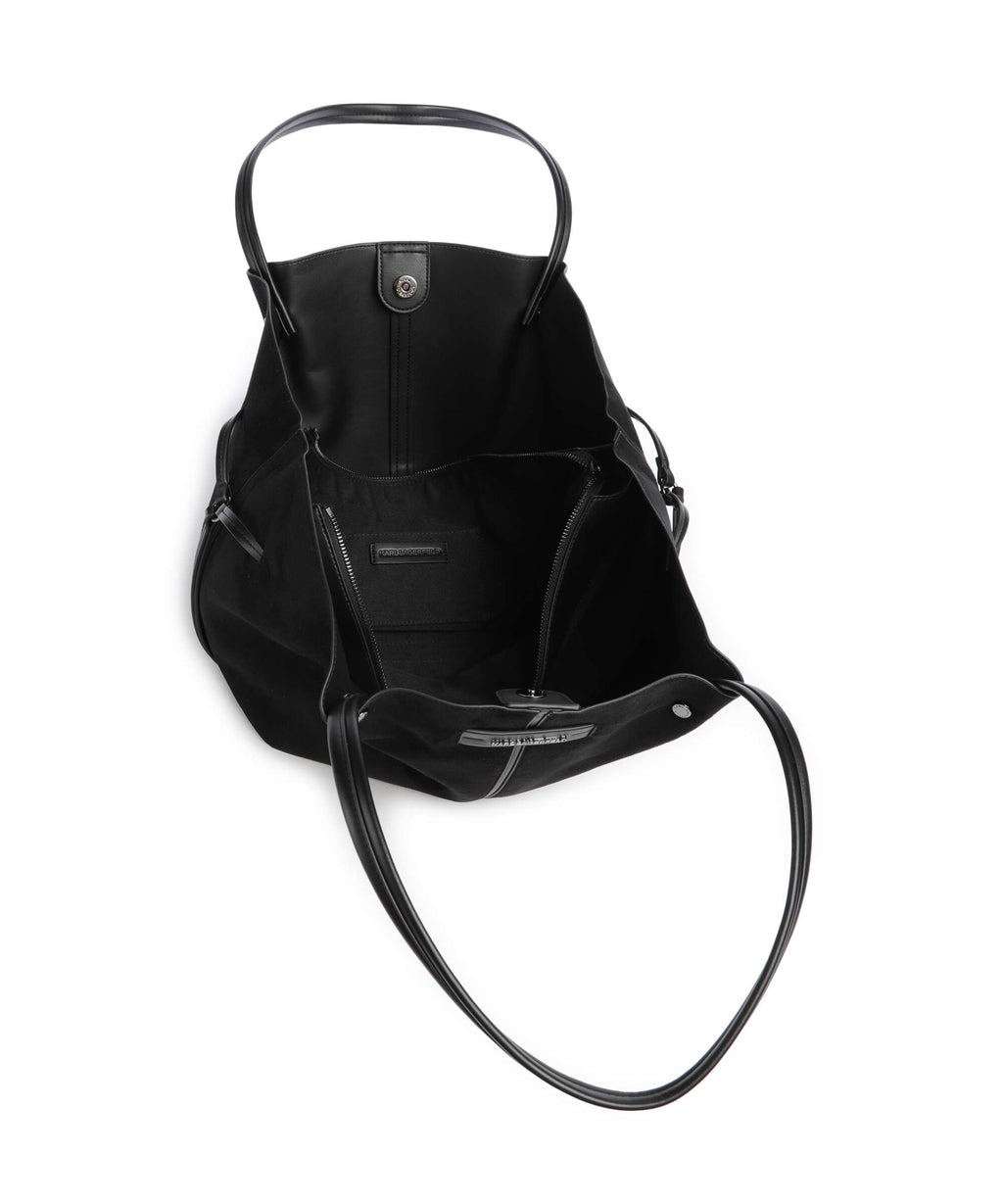 Karl Lagerfeld K/Pierced Medium Tote bag black gunmetal