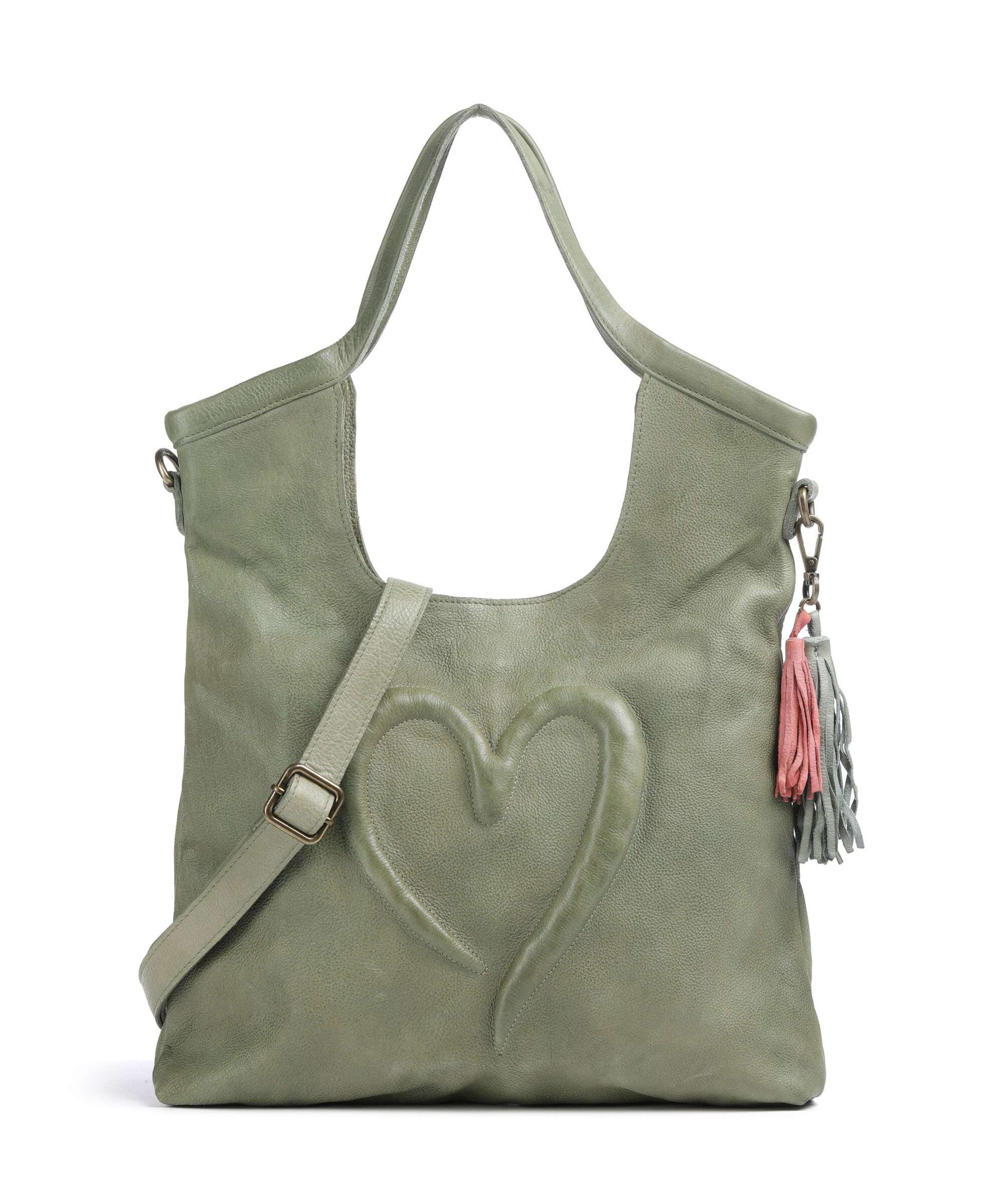 Taschendieb Wien Herzweg 6 Tote bag green leaf