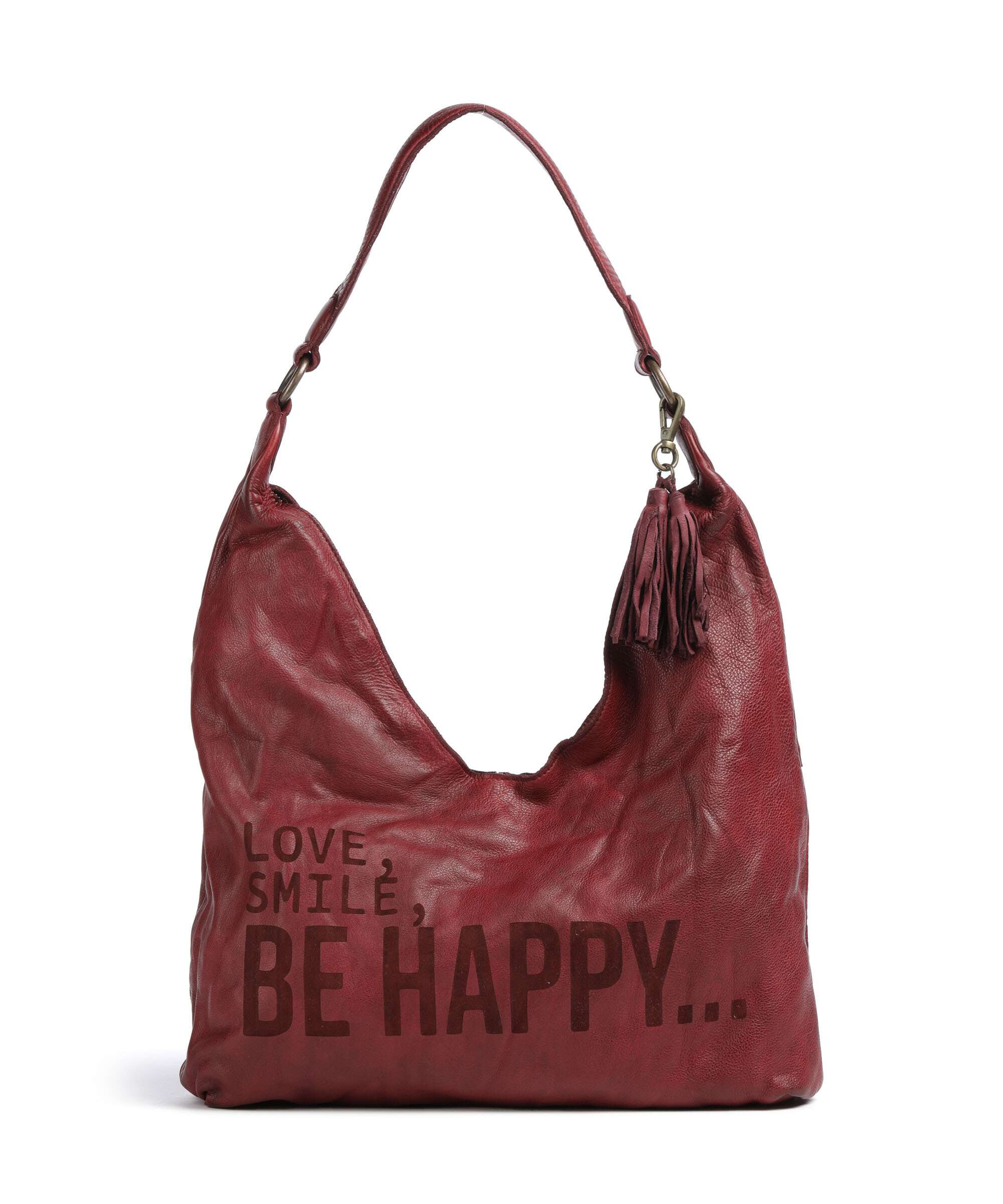 Taschendieb Wien Glücksbrücke 4 Hobo bag red burgundy