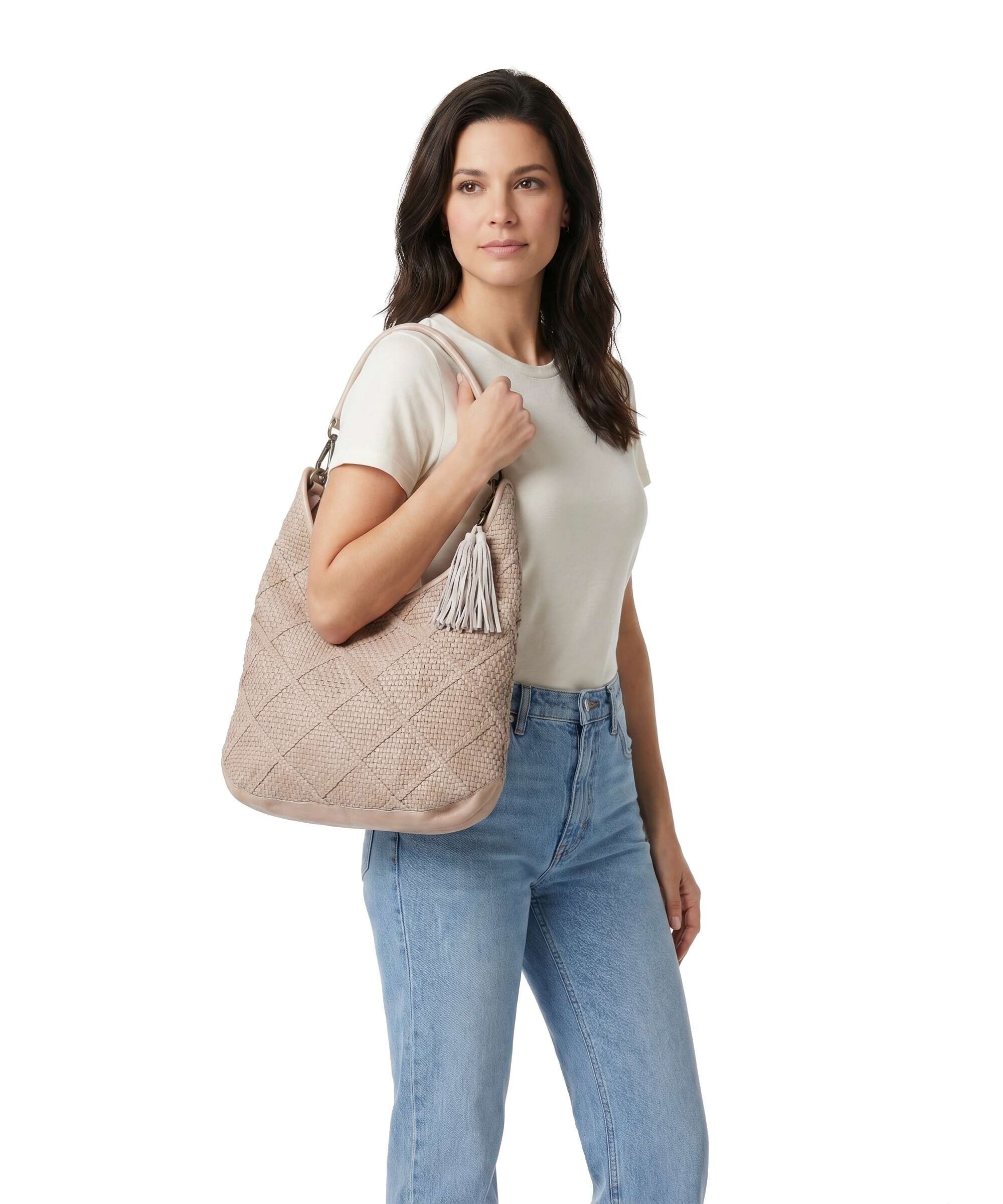 Taschendieb Wien Beatrixpark 2 Hobo bag linen rose