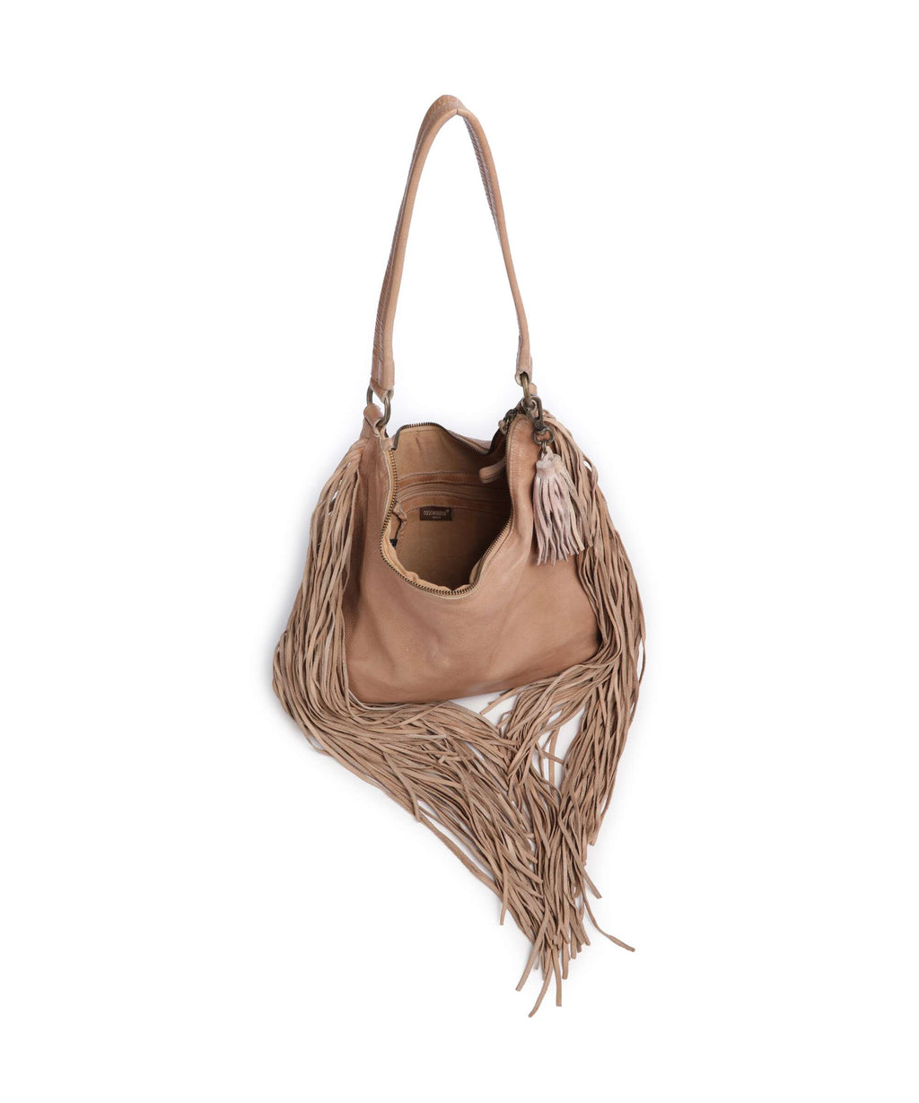 Taschendieb Wien Löwengasse 5x Hobo bag wuestensand