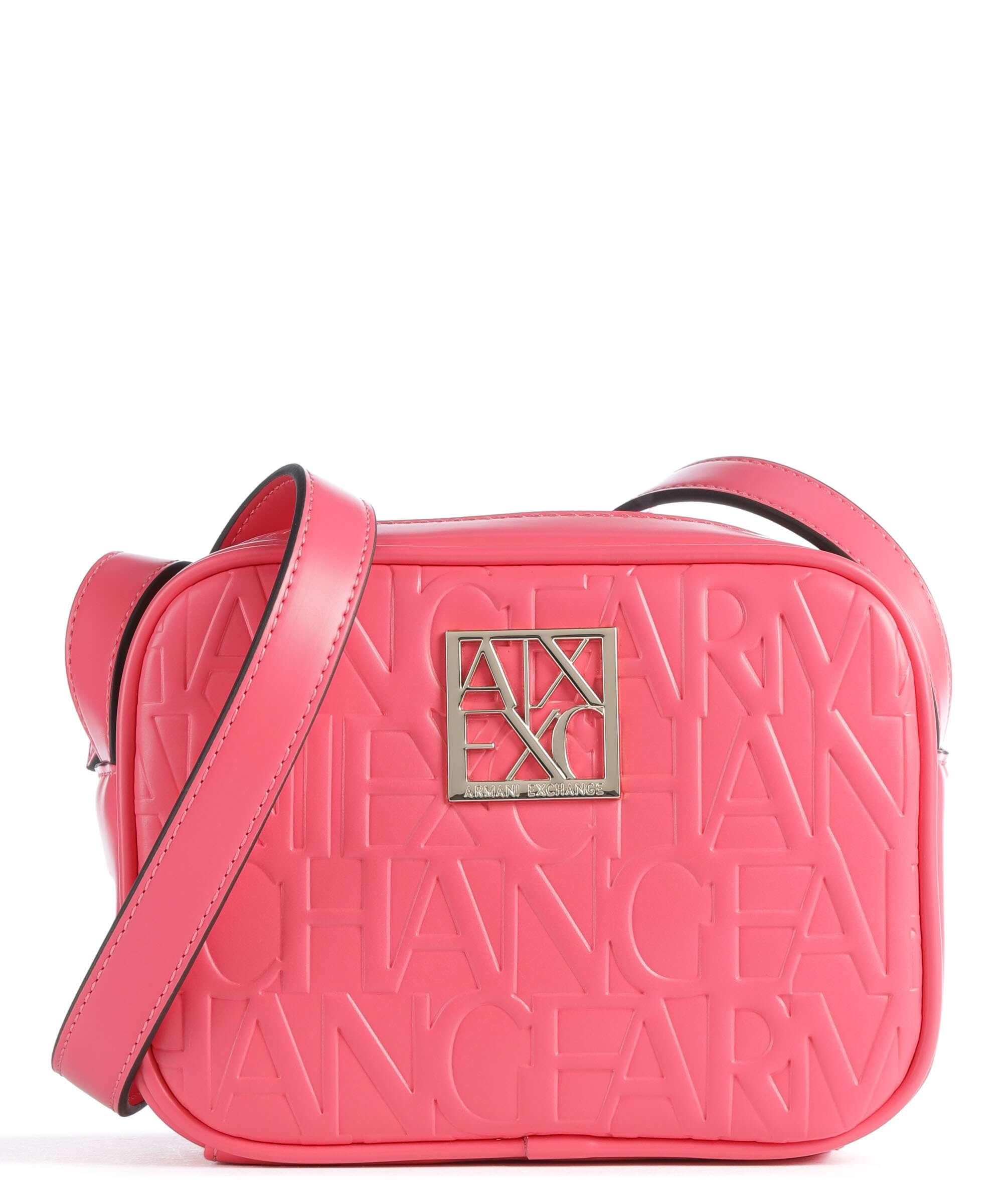 Armani Exchange Umhängetasche Lederimitat pink