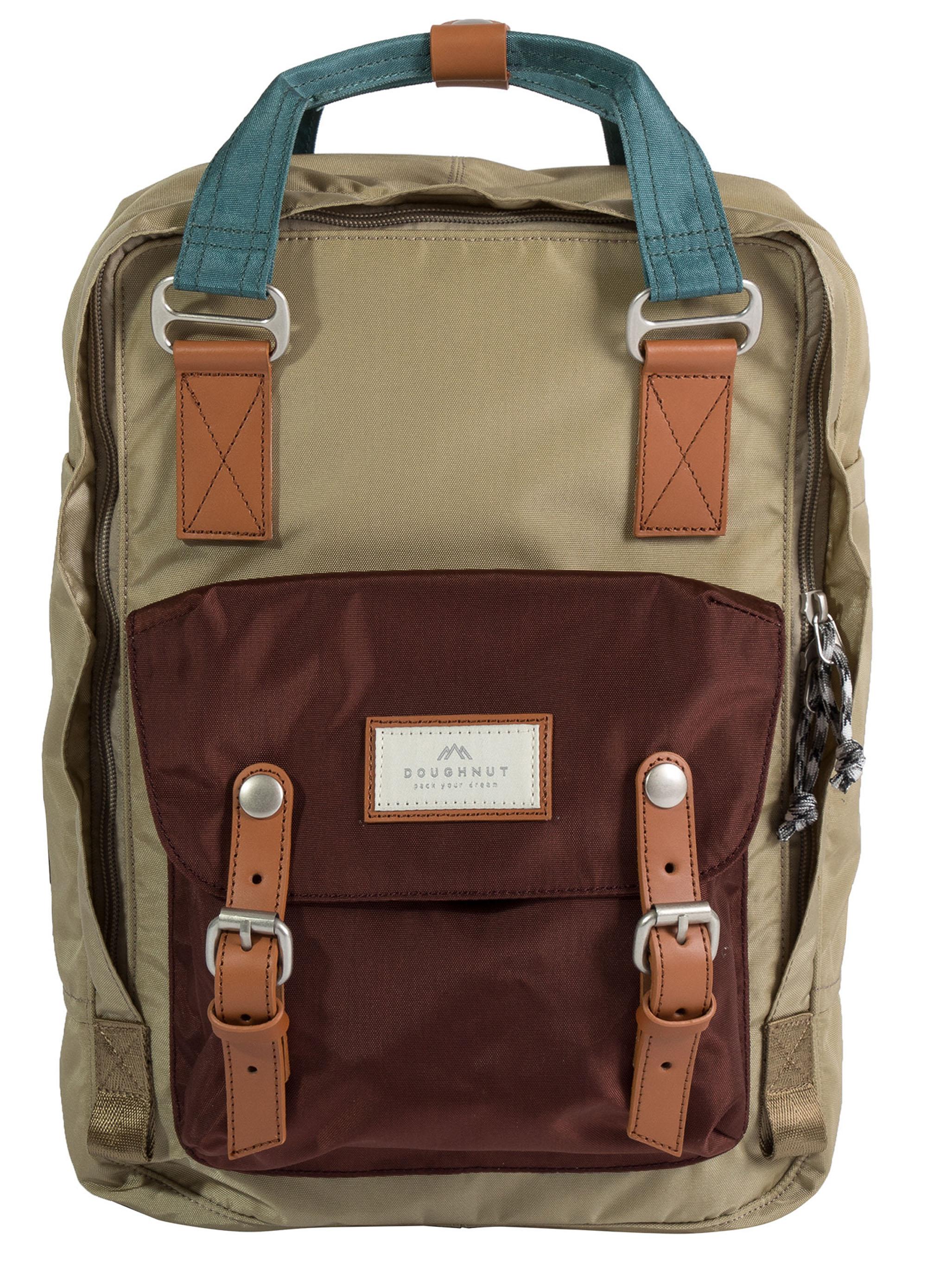 Doughnut Macaroon Rucksack 14″ Nylon beige/braun