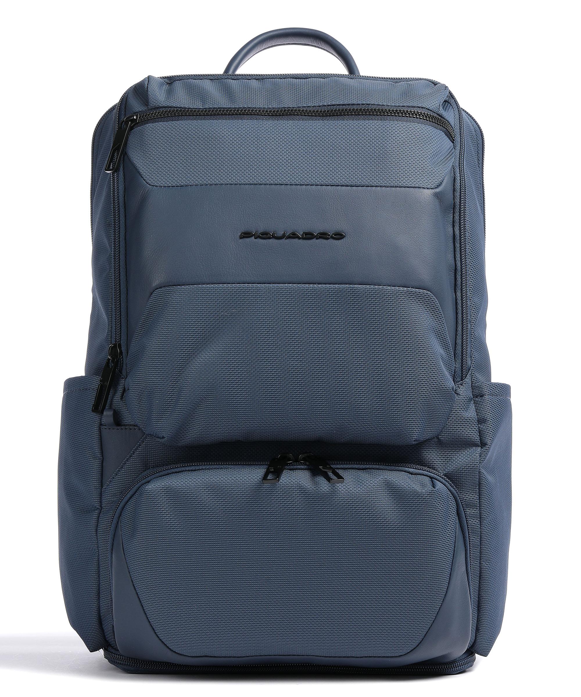 Piquadro Gio Rucksack 15″ recyceltes Polyester dunkelblau