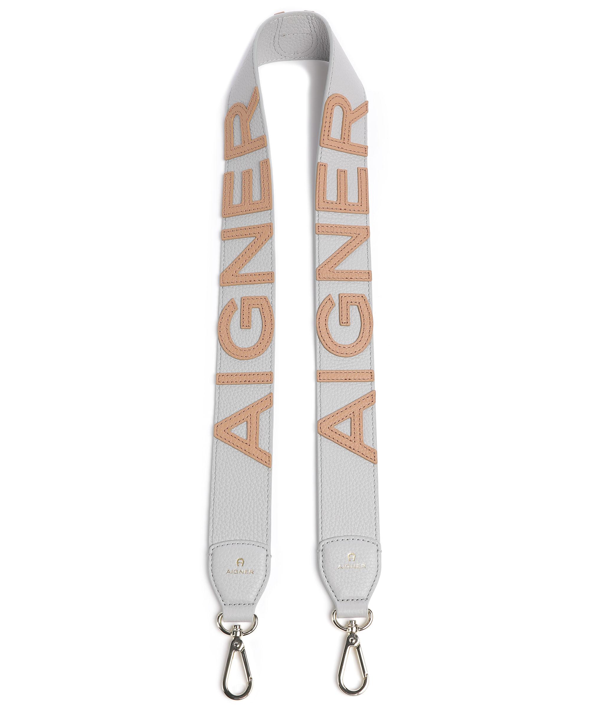 Aigner Fashion Schulterriemen Rindsleder hellgrau