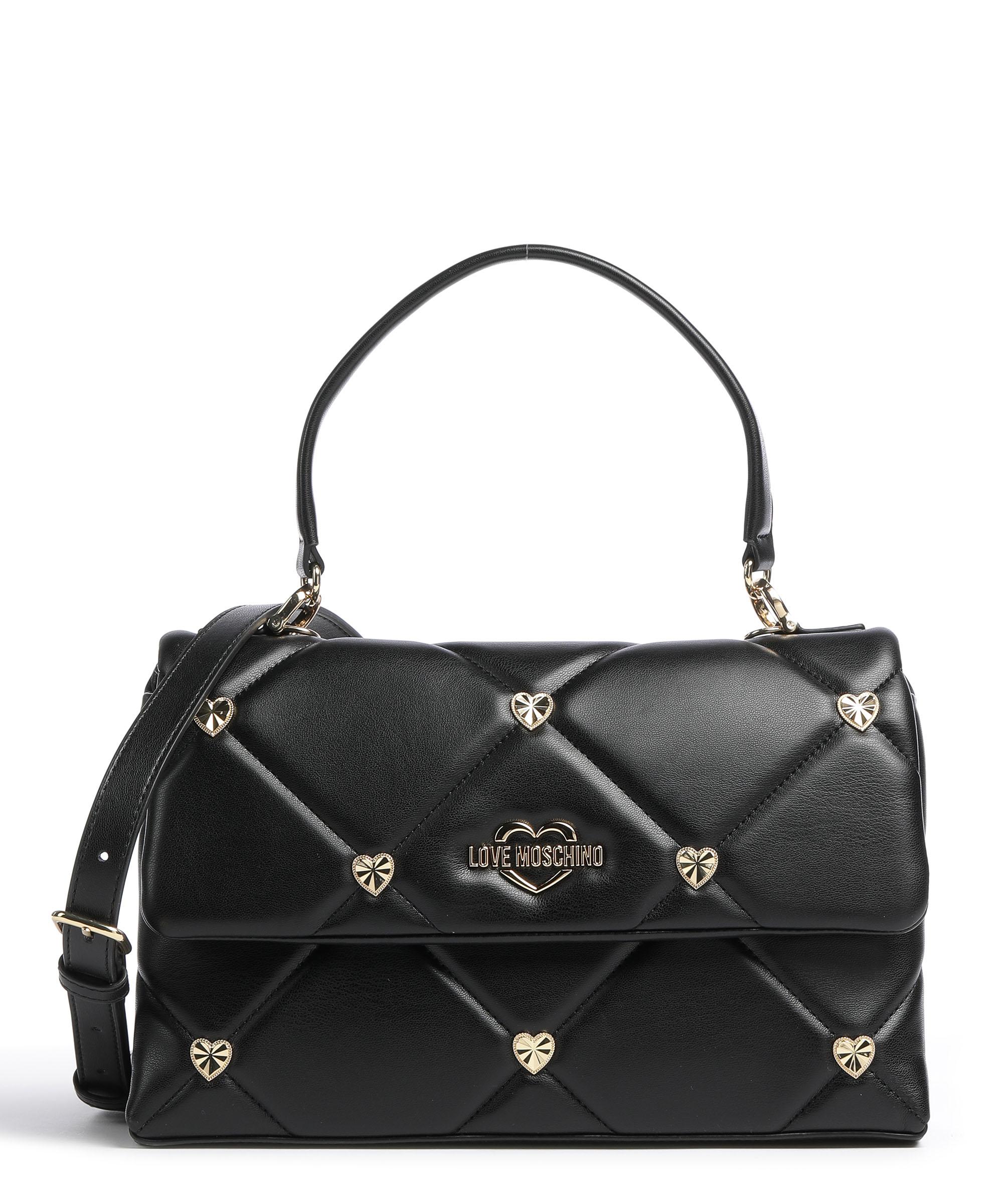 Love Moschino Jewel Heart Umhängetasche Lederimitat schwarz