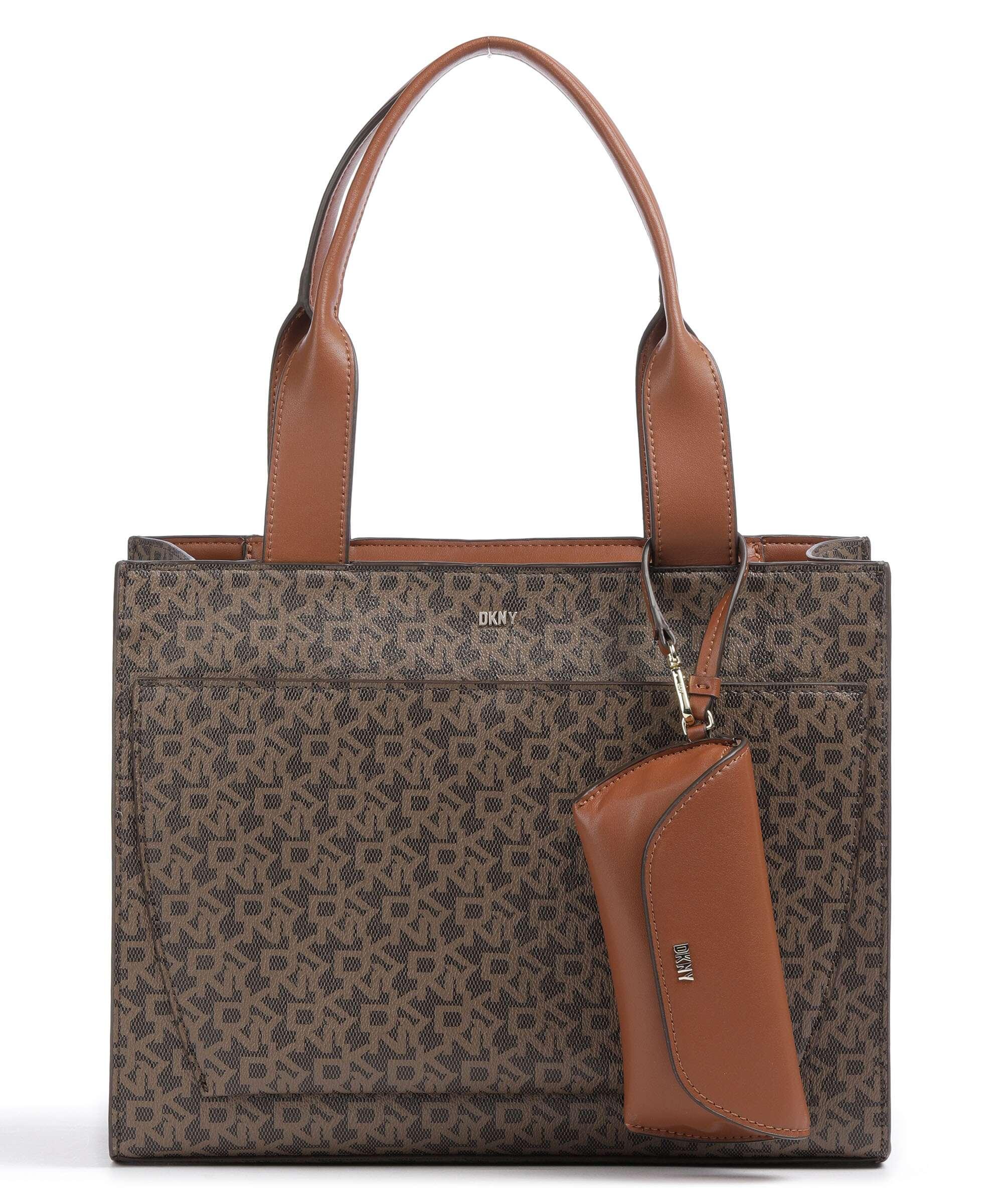 Dkny Handbag Green Leather Cotton ref.37395 - Joli Closet