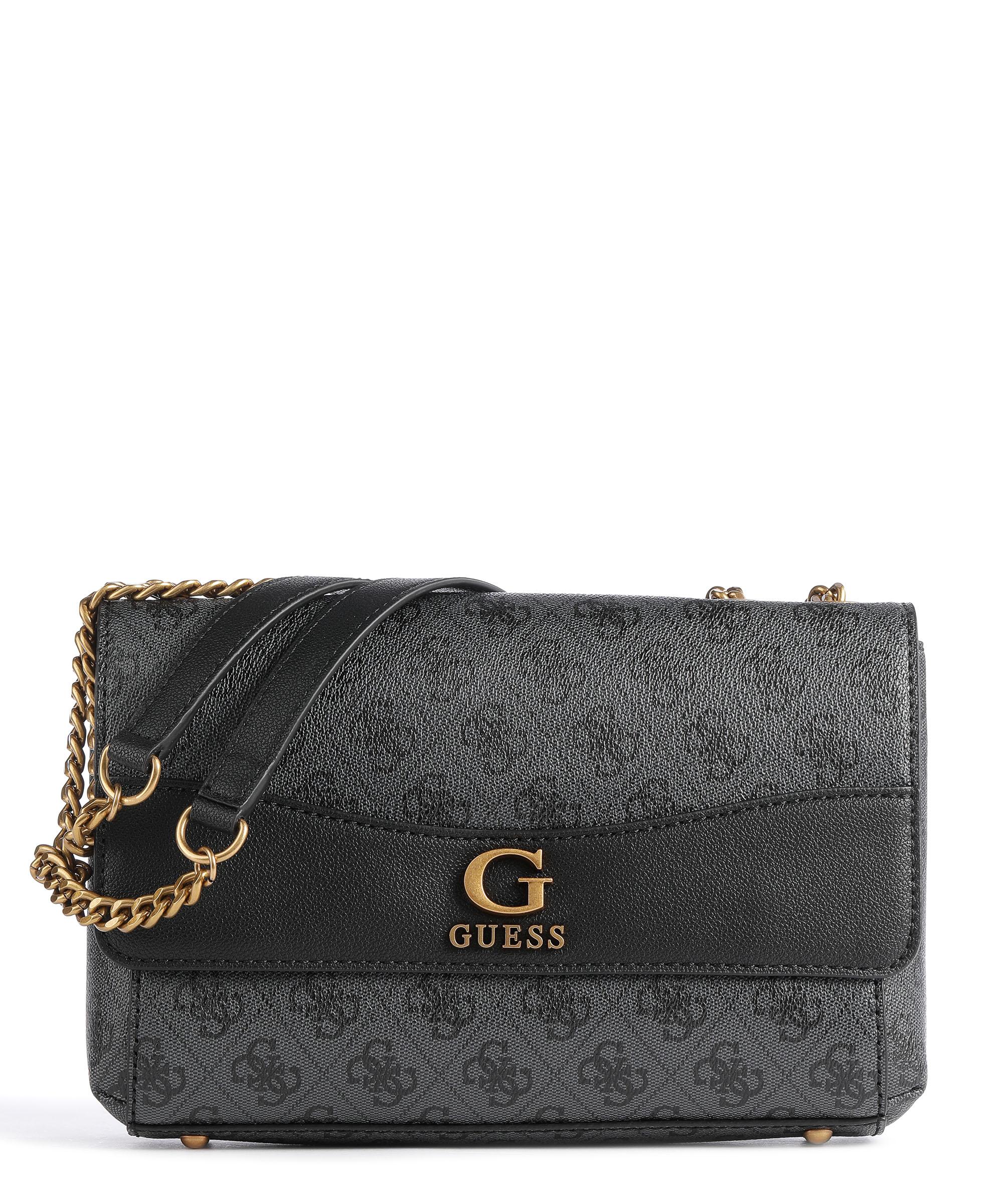 Guess Nell Schultertasche Lederimitat anthrazit