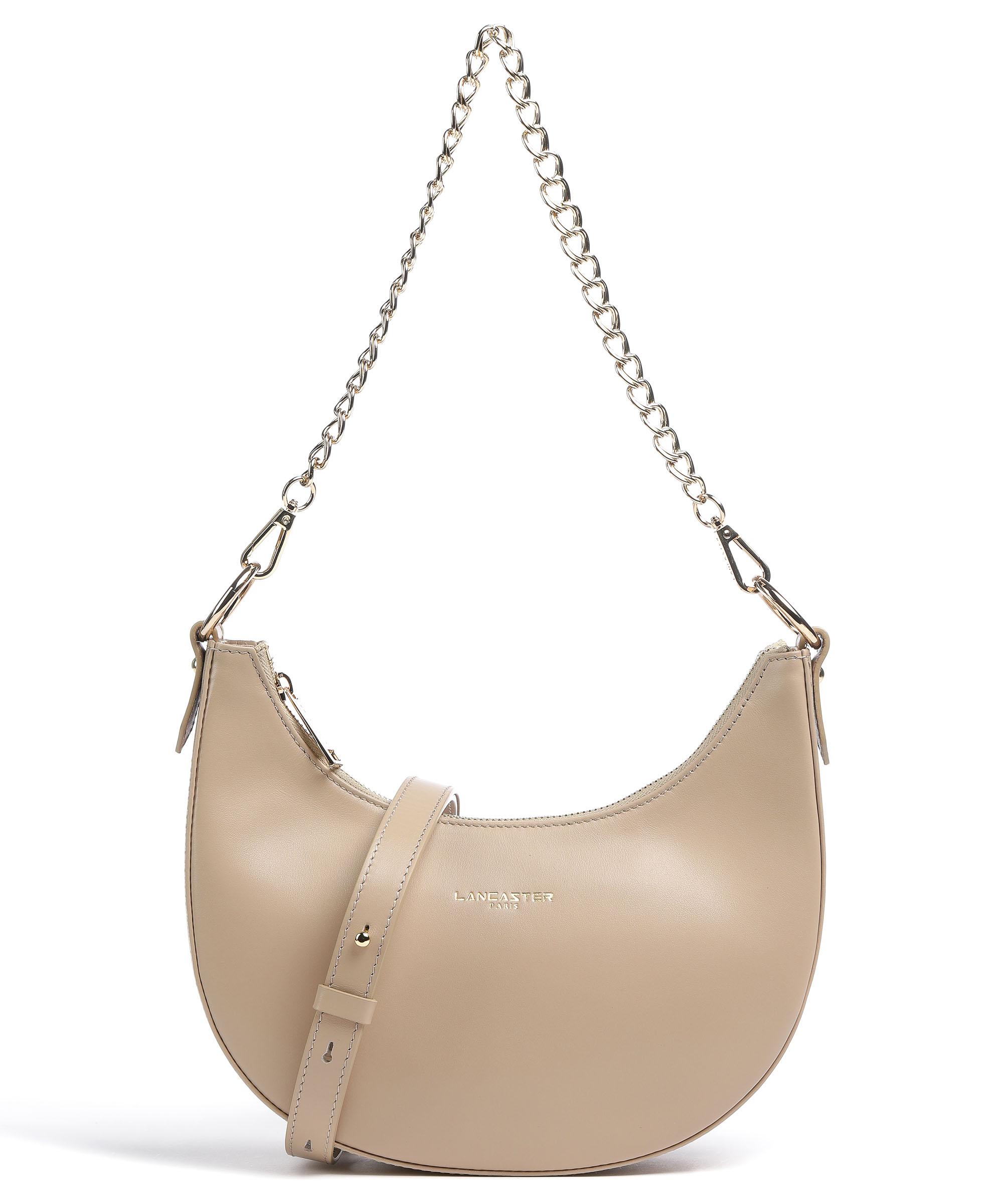 Lancaster Paris Aimy Schultertasche fein genarbtes Rindsleder beige Lancaster Paris Aimy Schultertasche fein genarbtes Rindsleder beige