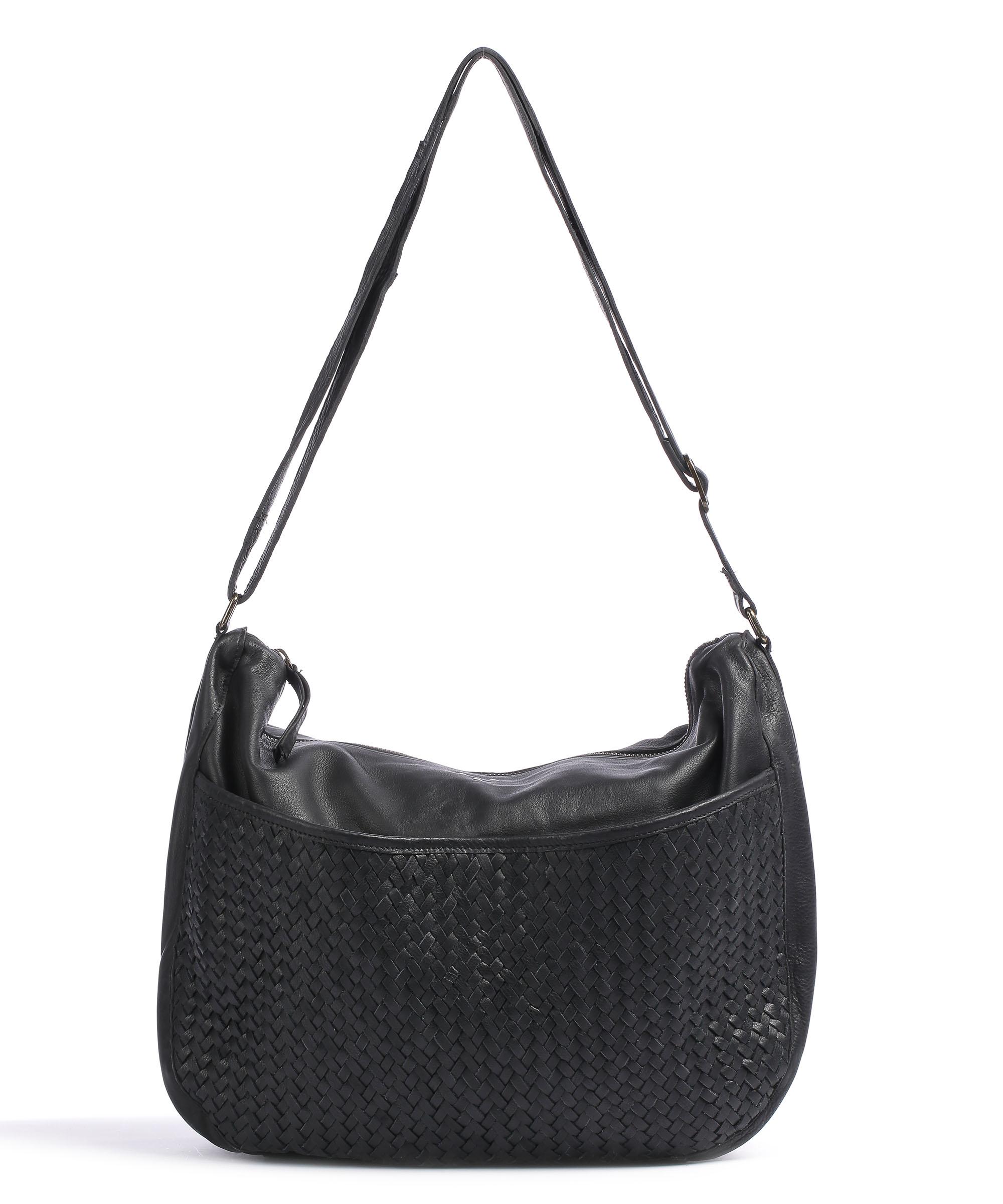 Still Nordic Day & Mood DayBinnie Beuteltasche genarbtes Rindsleder schwarz