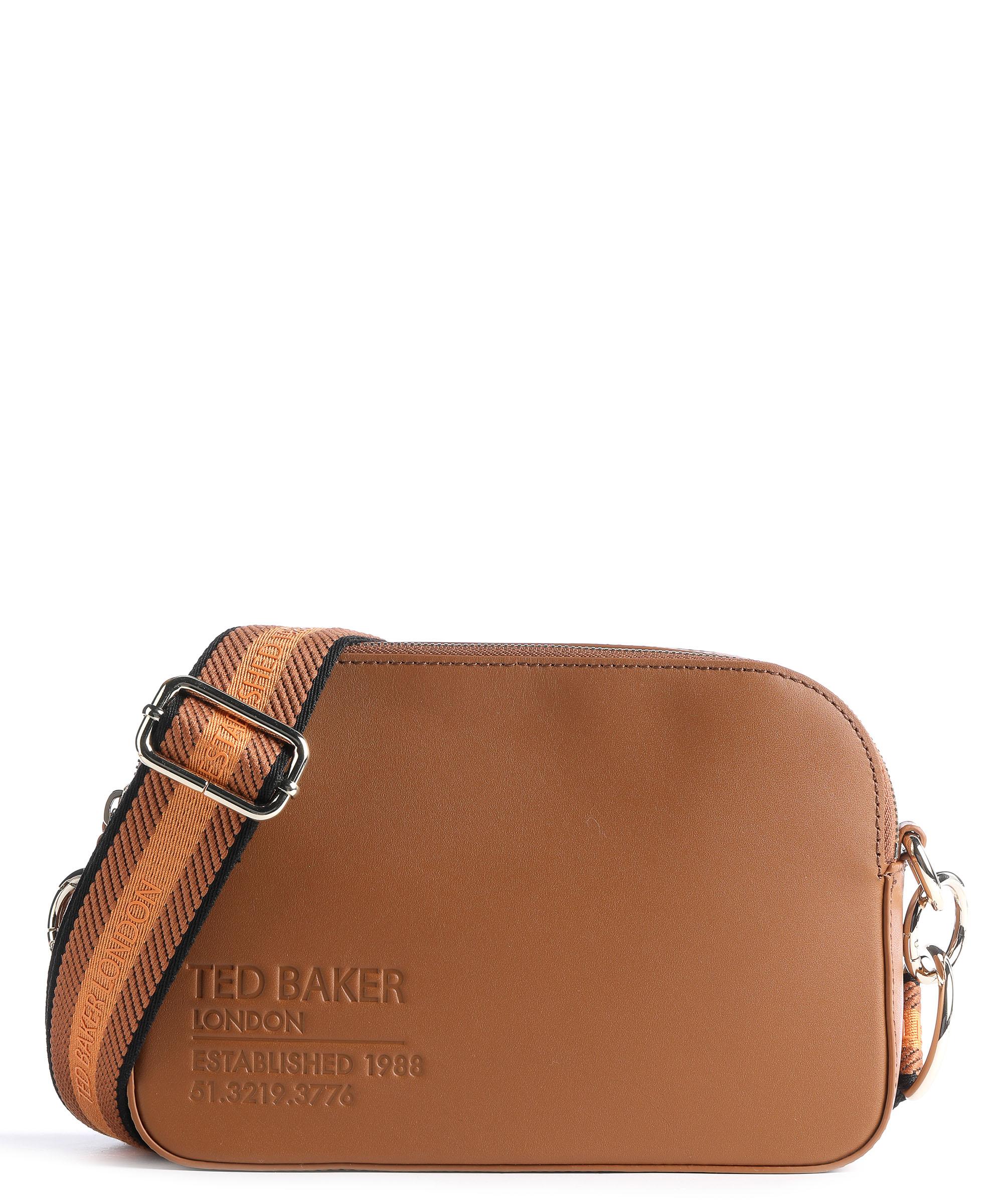 Ted Baker Darcelo Umhängetasche glattes Rindsleder walnuss