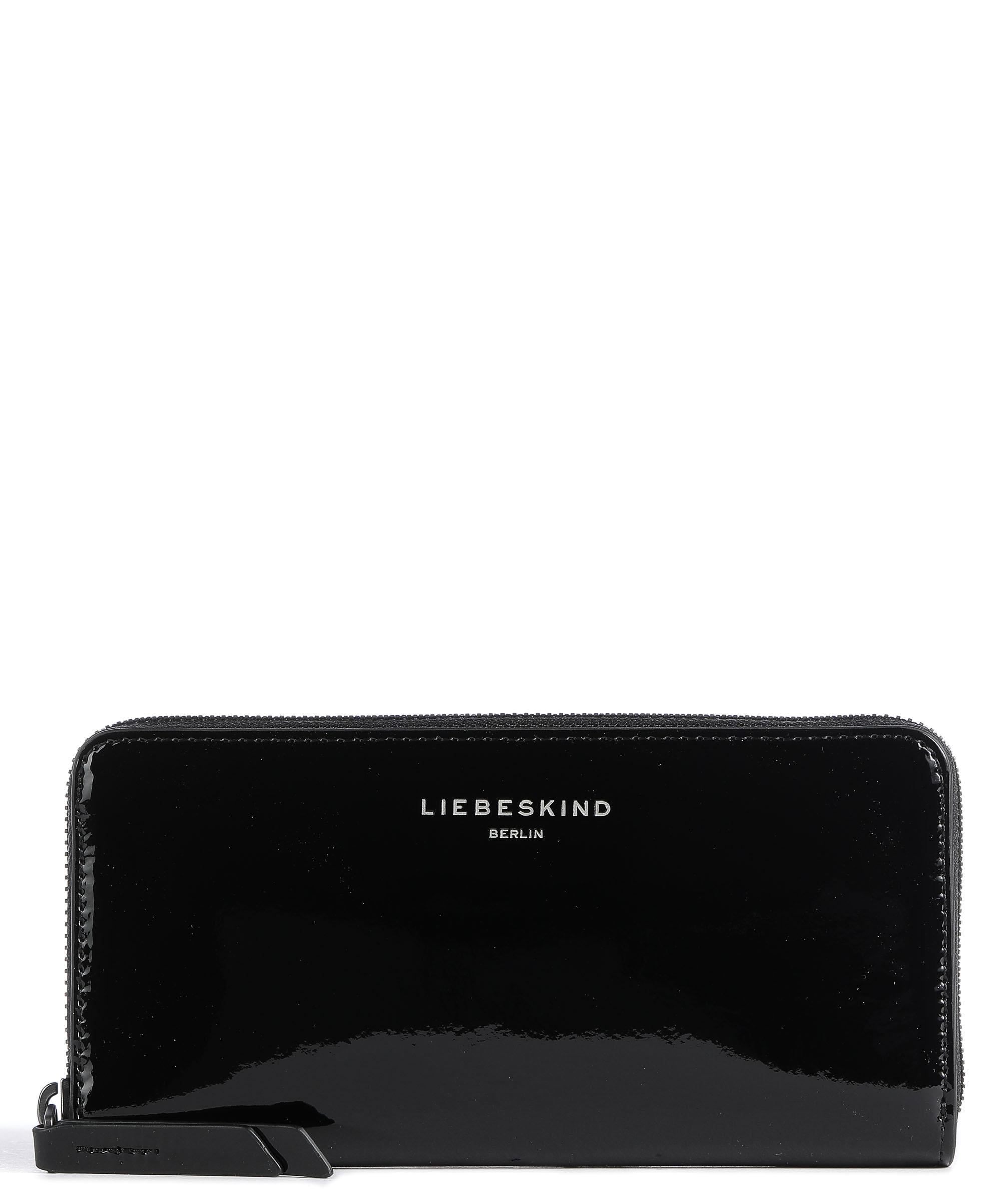 Liebeskind Naplack Chelsea Sally RFID Geldbörse Lackleder schwarz