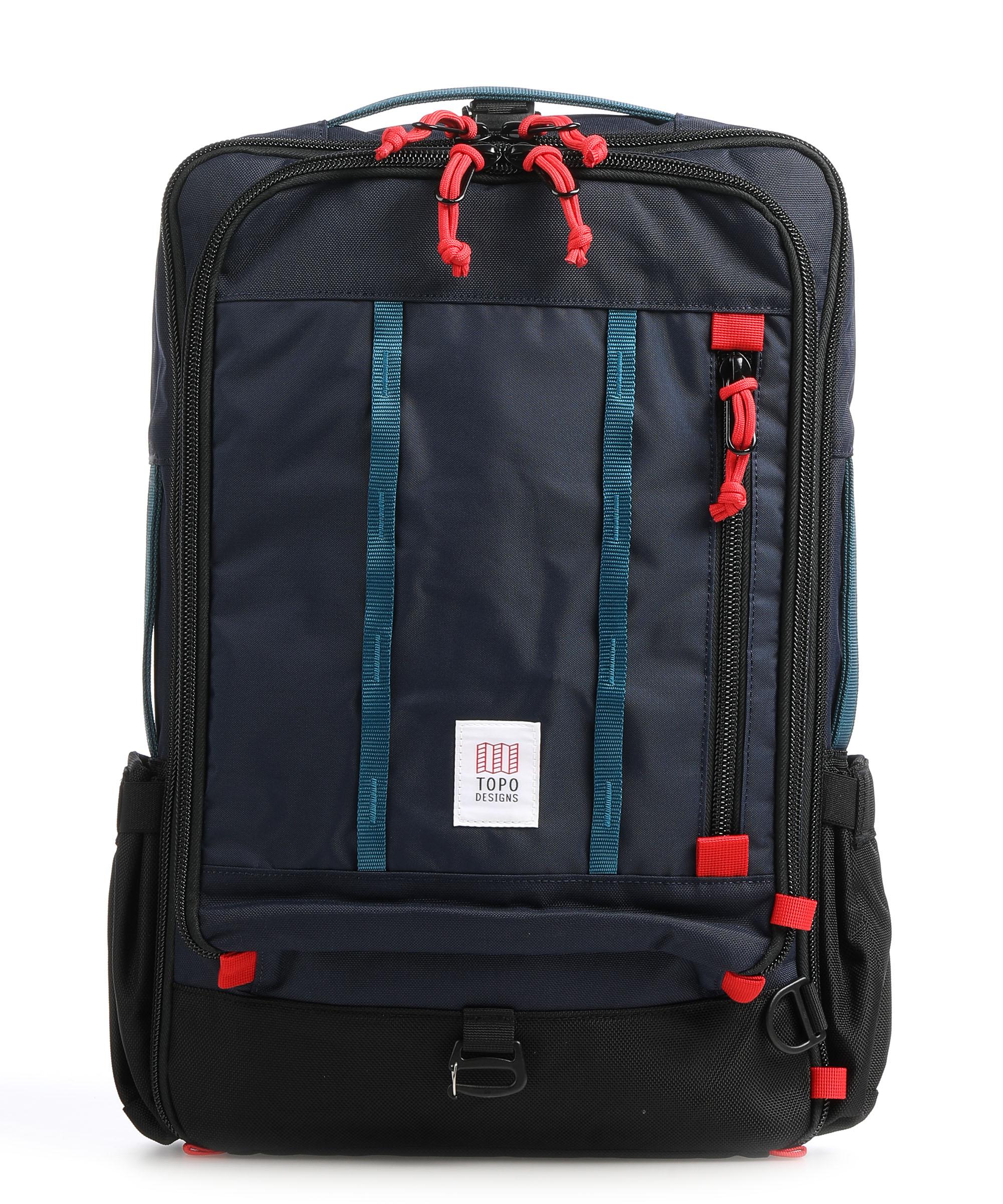 Topo Designs Global 30L Reiserucksack 15″ recyceltes Nylon blau/schwarz