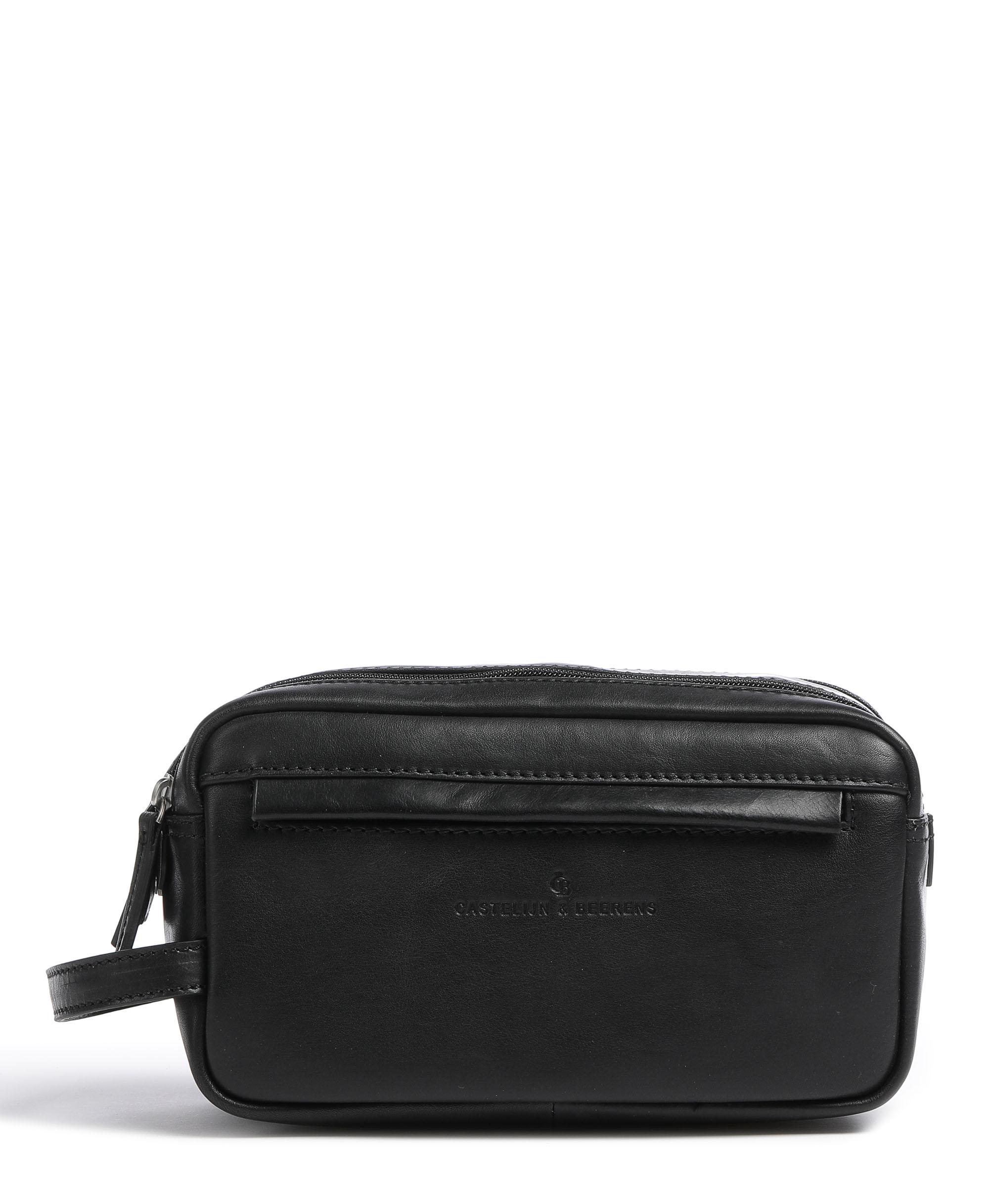 Castelijn & Beerens Verona Double Zip Kulturbeutel schwarz 25 cm
