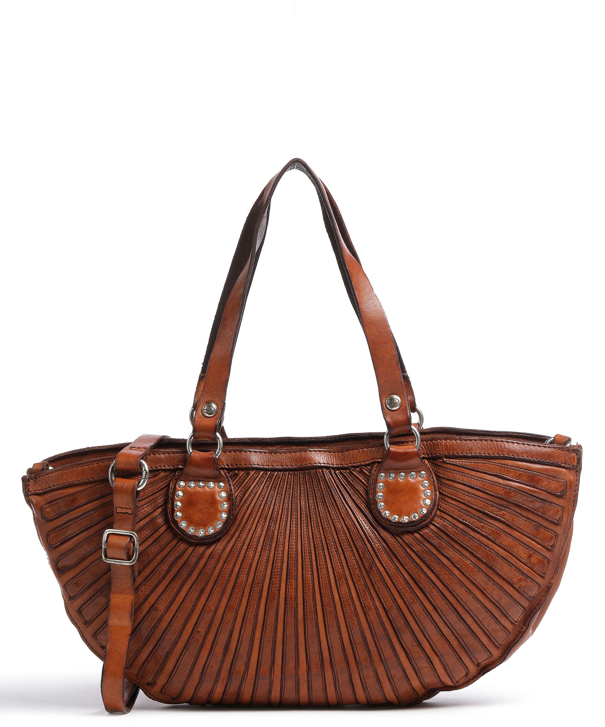 Campomaggi Shopper fein genarbtes Rindsleder cognac