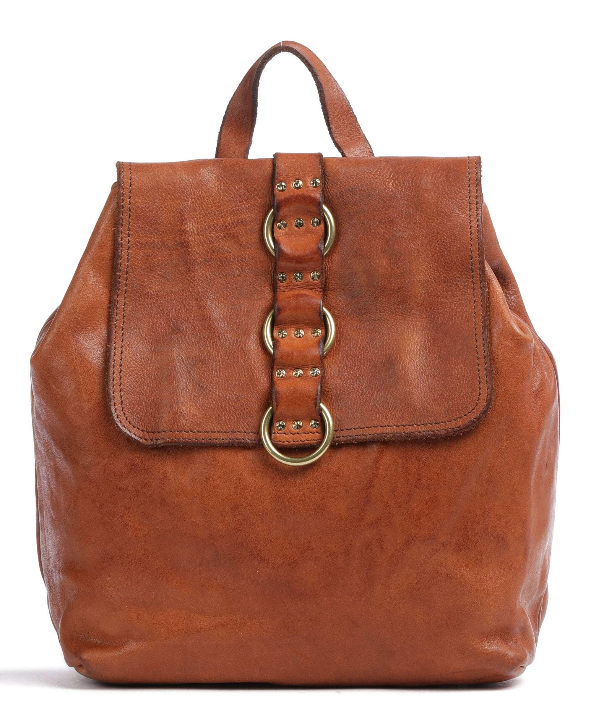 Campomaggi Rucksack genarbtes Rindsleder braun