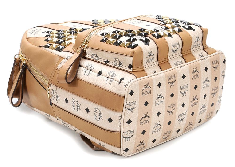 Mcm backpack deals beige medium