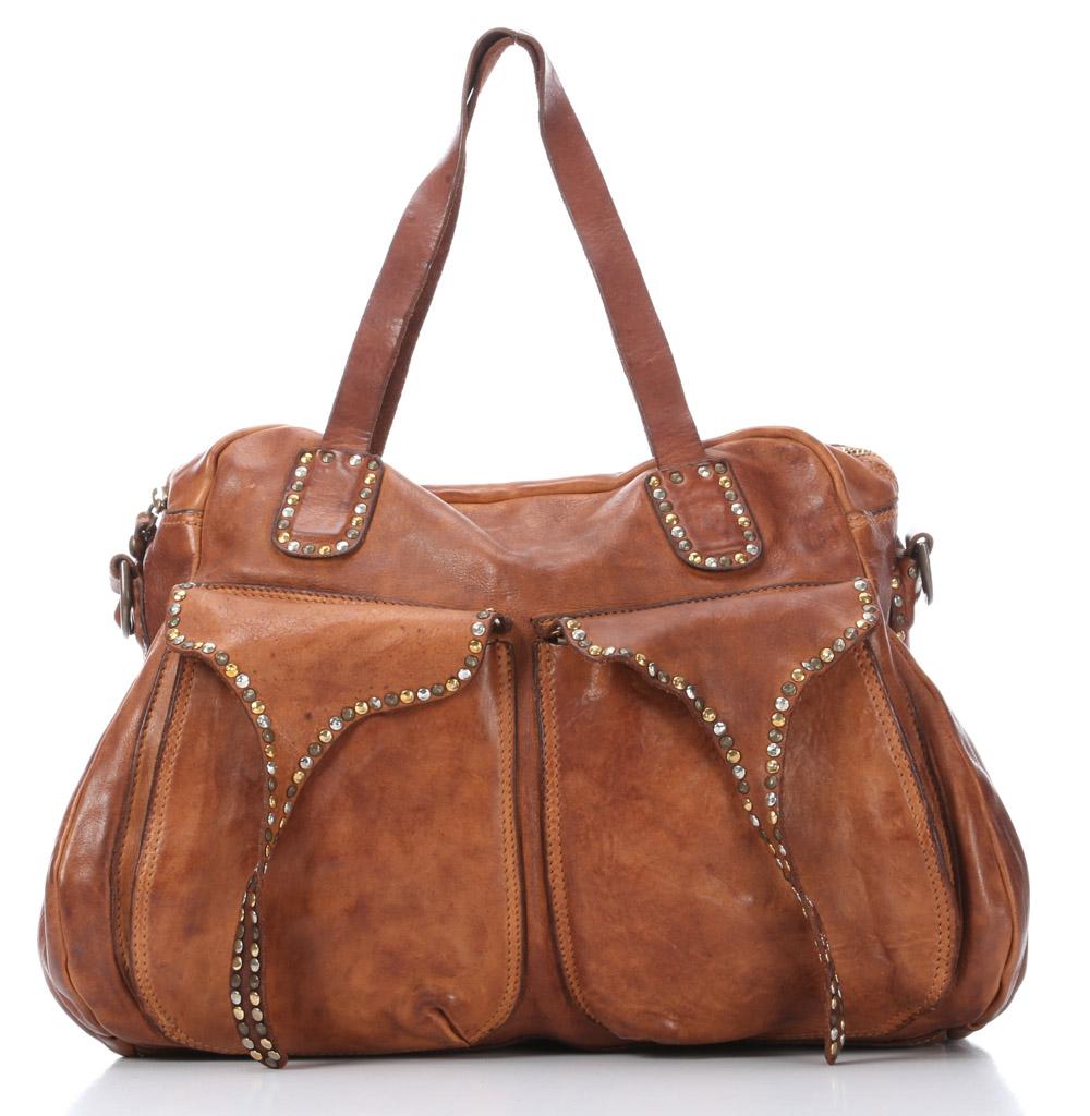 Campomaggi Lavata Handbag Leather 40 cm - C1049VL - Designer Bags Shop ...